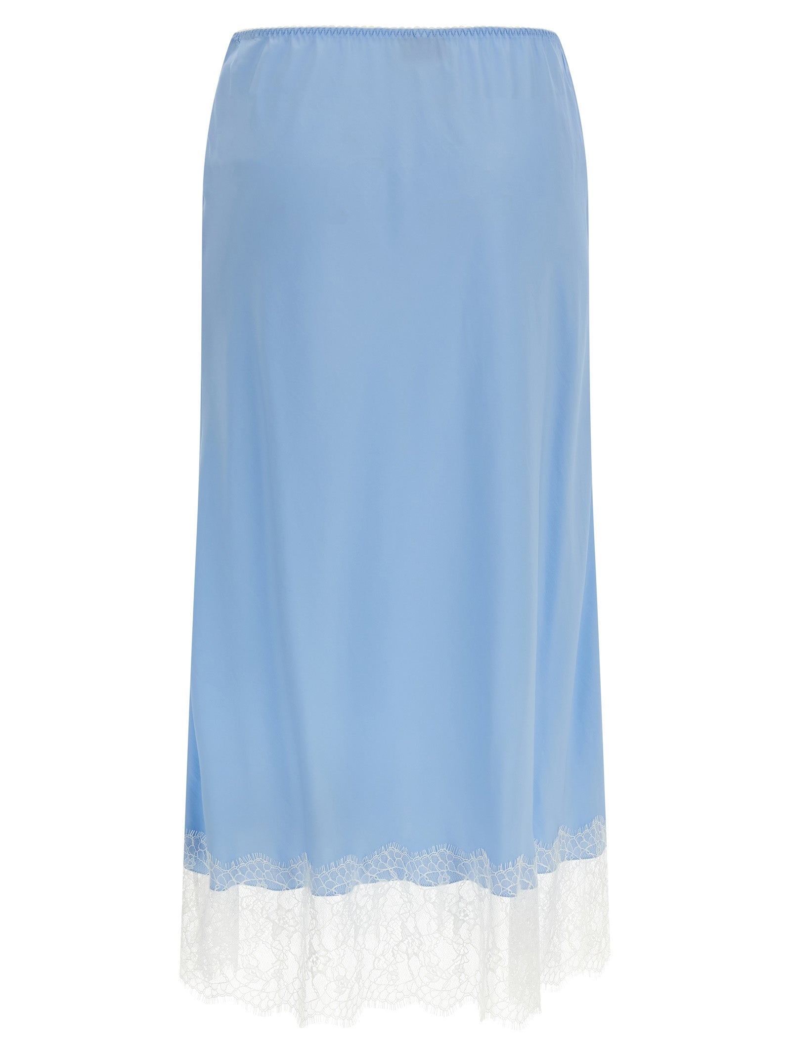 Moschino Blaue Midi-Rock aus Acetat