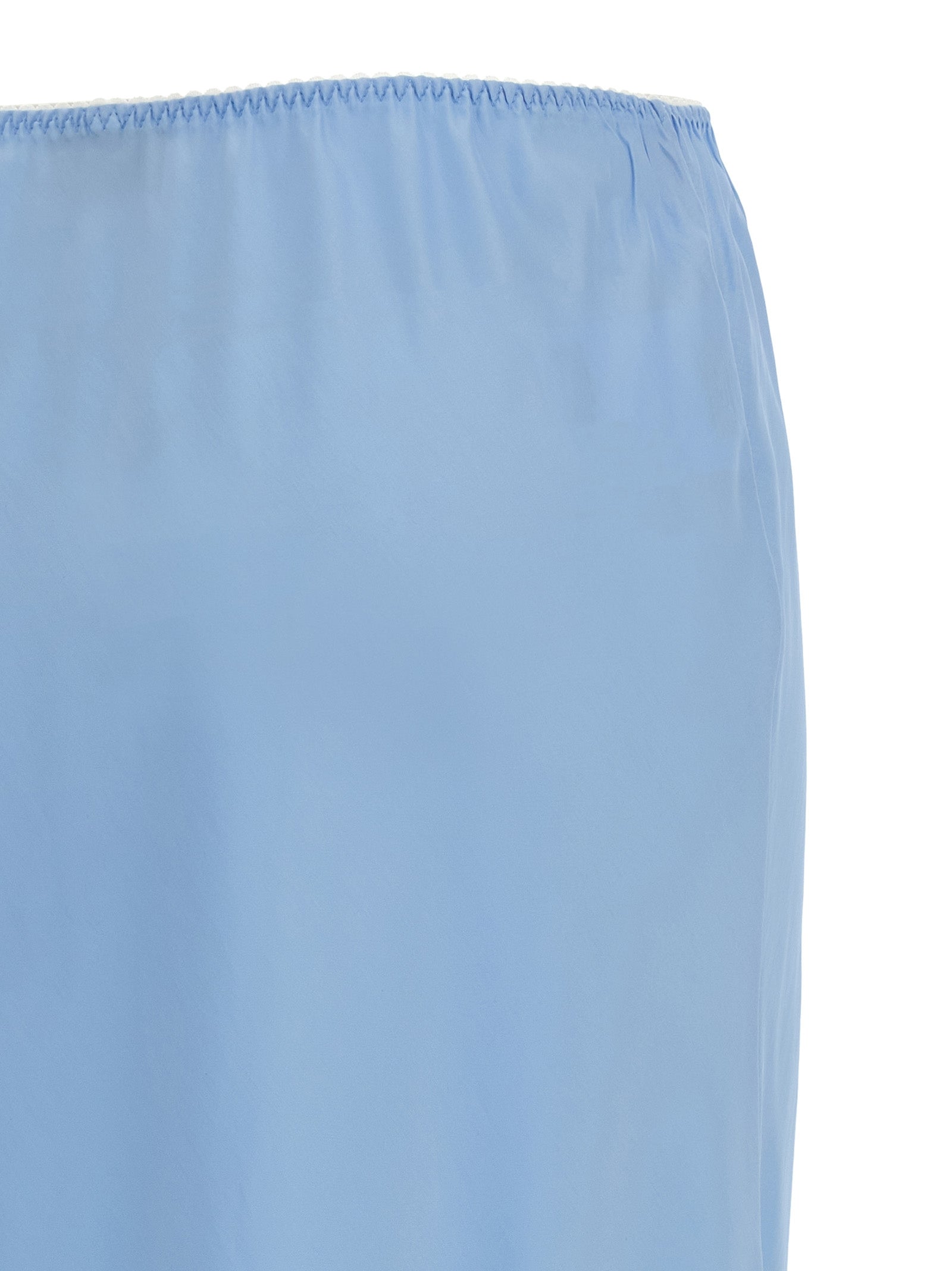 Moschino Blaue Midi-Rock aus Acetat