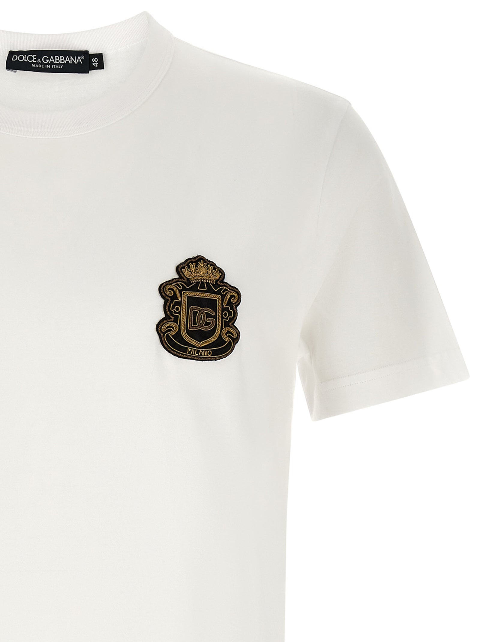 Dolce & Gabbana Weißes Baumwoll-T-Shirt