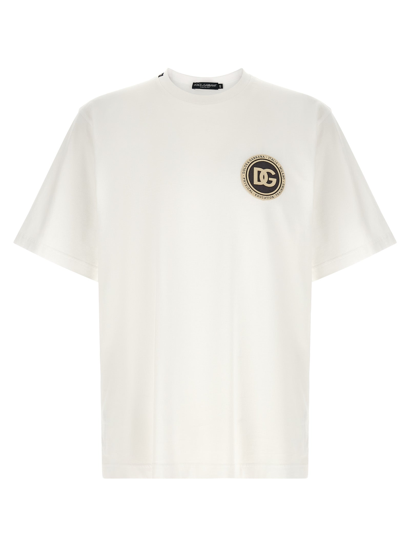 Dolce & Gabbana Weißes Baumwoll-T-Shirt