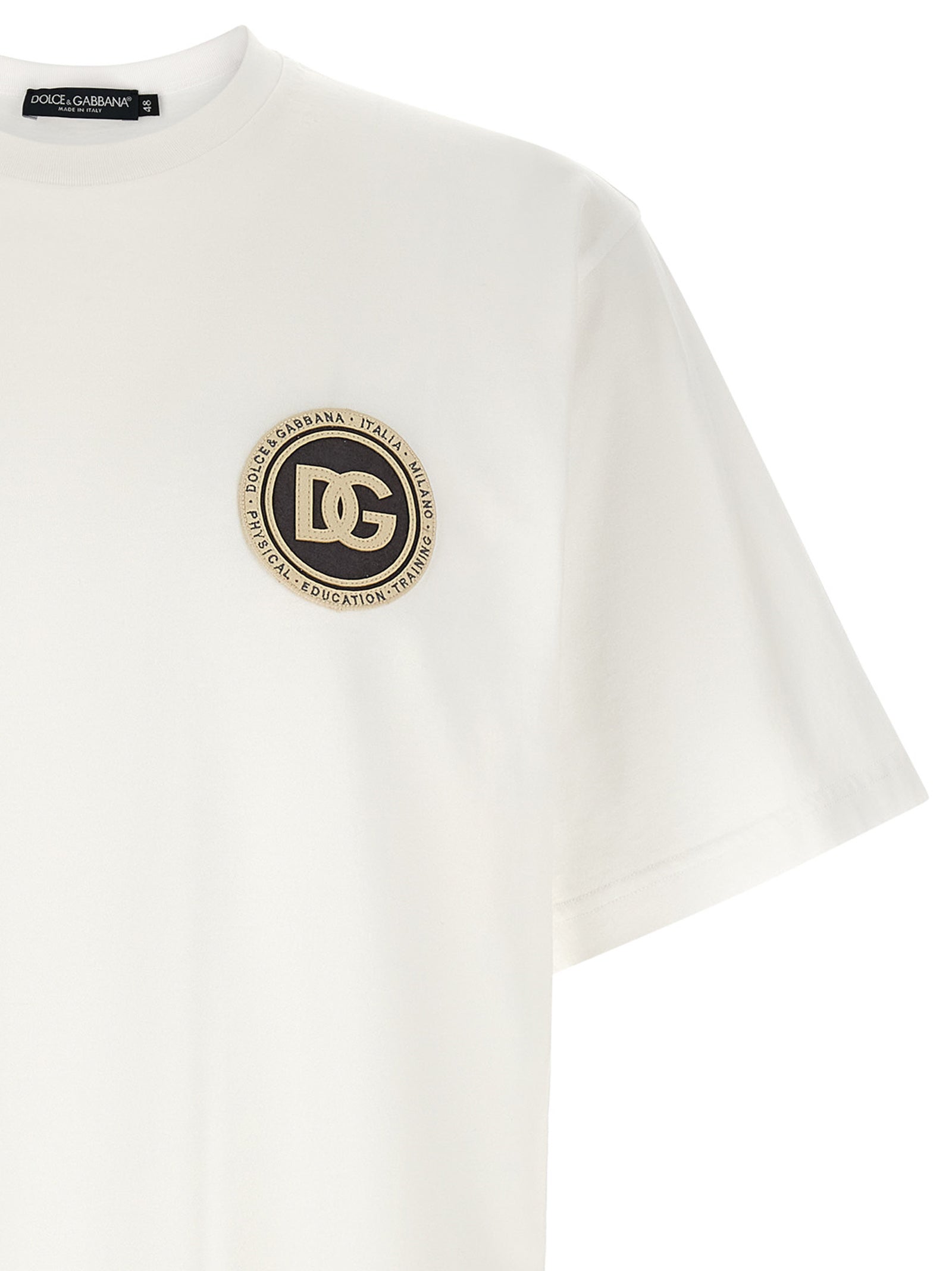 Dolce & Gabbana Weißes Baumwoll-T-Shirt