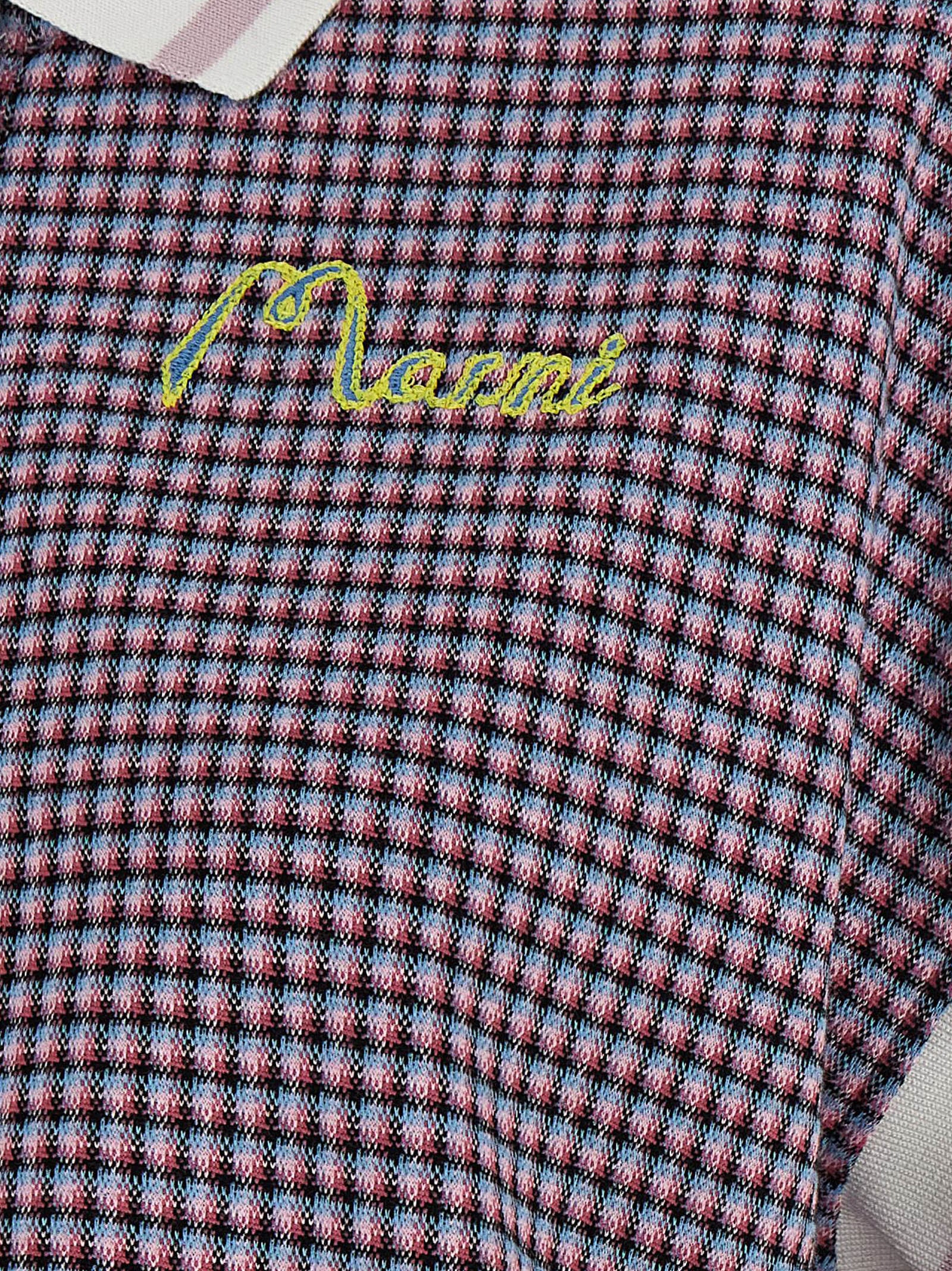 Marni Mehrfarbiges Poloshirt aus Viskose