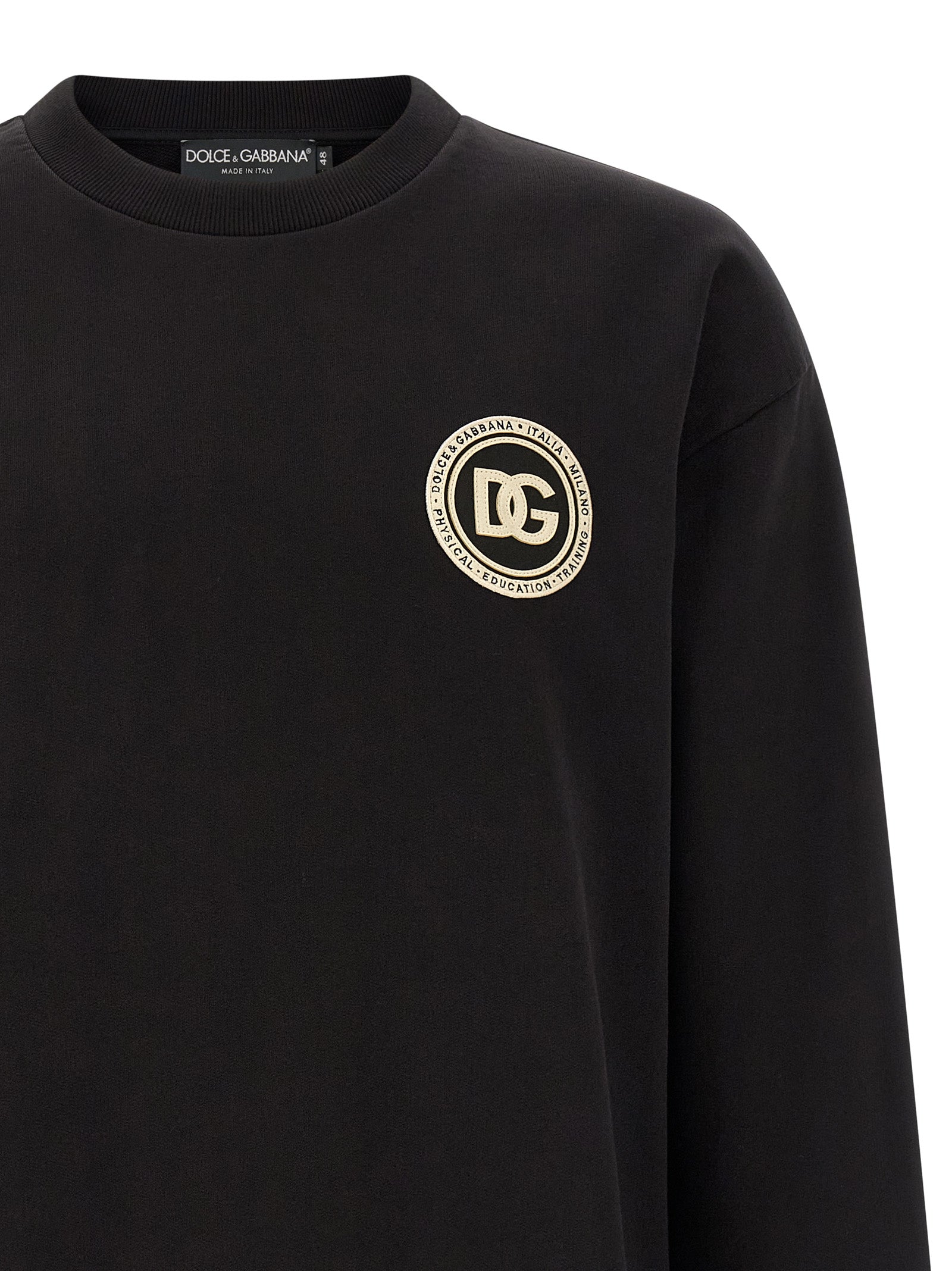 Dolce & Gabbana Schwarzer Baumwoll-Sweatshirt