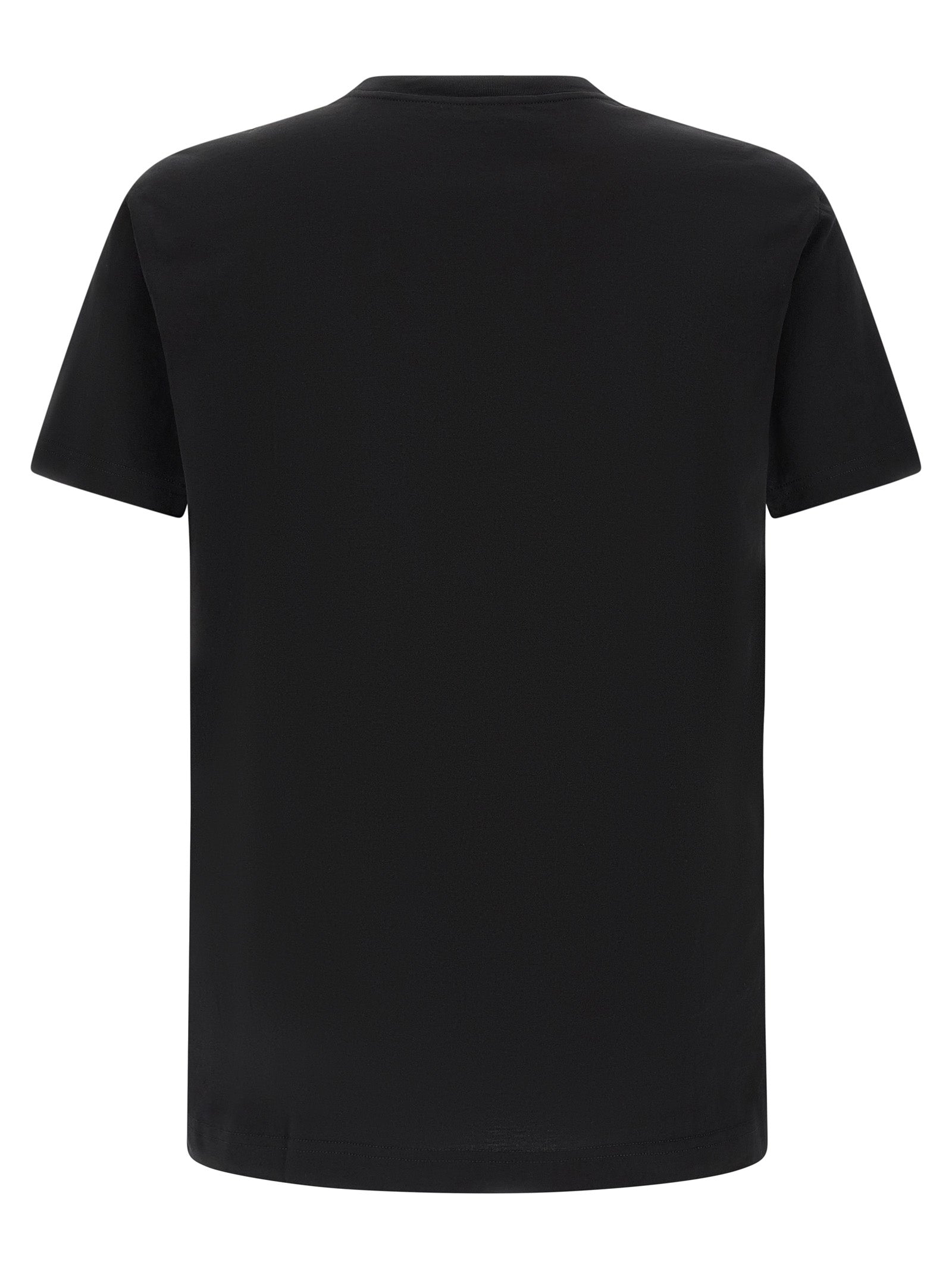 Dolce & Gabbana Schwarzes Baumwoll-T-Shirt