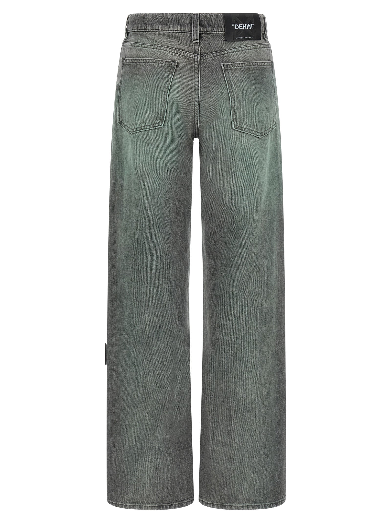 Off-White Graue Jeans aus Baumwolle