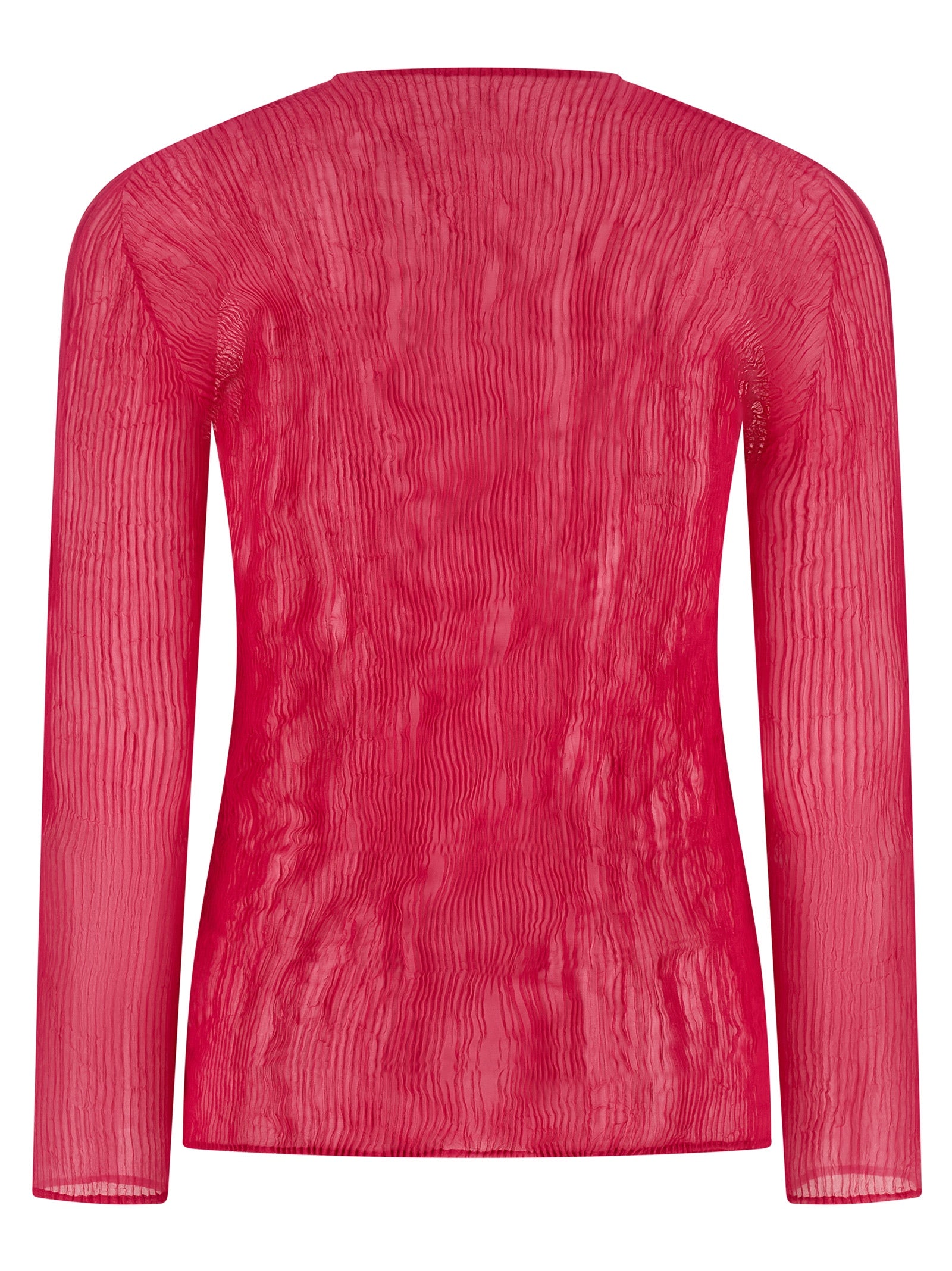 Issey Miyake Fuchsia Polyester-Hemd