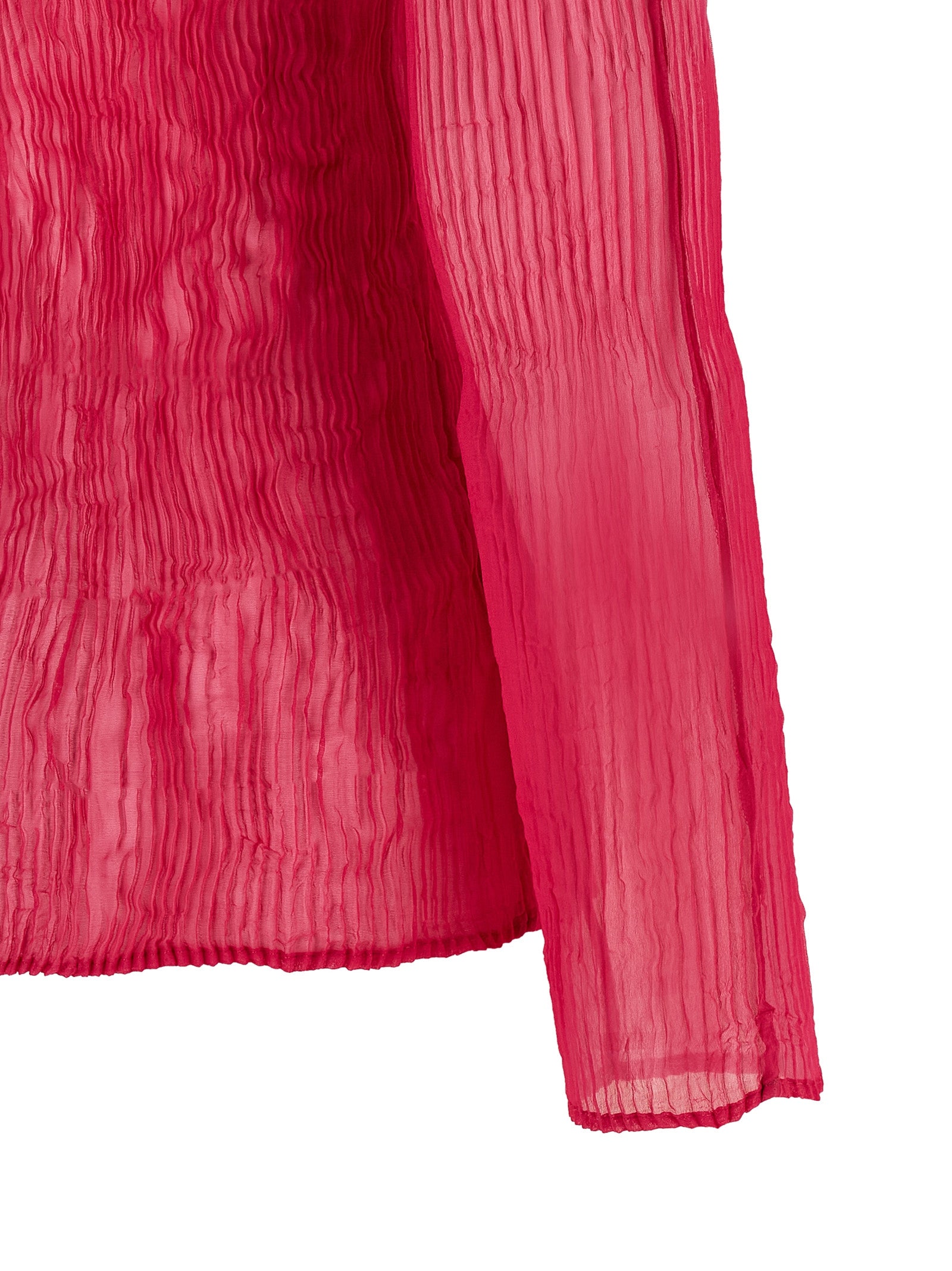 Issey Miyake Fuchsia Polyester-Hemd
