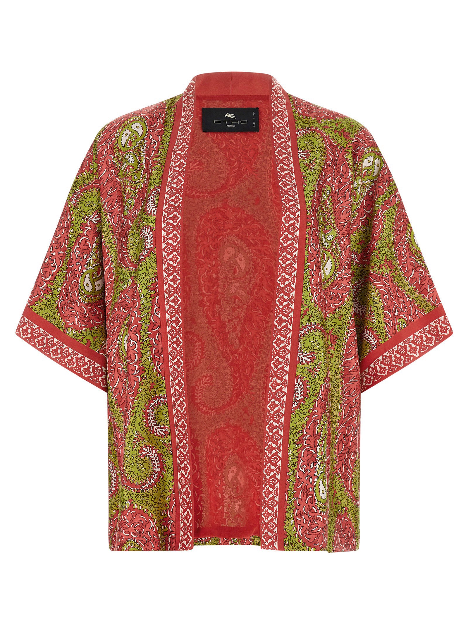 Etro Mehrfarbige Seidenstrickjacke