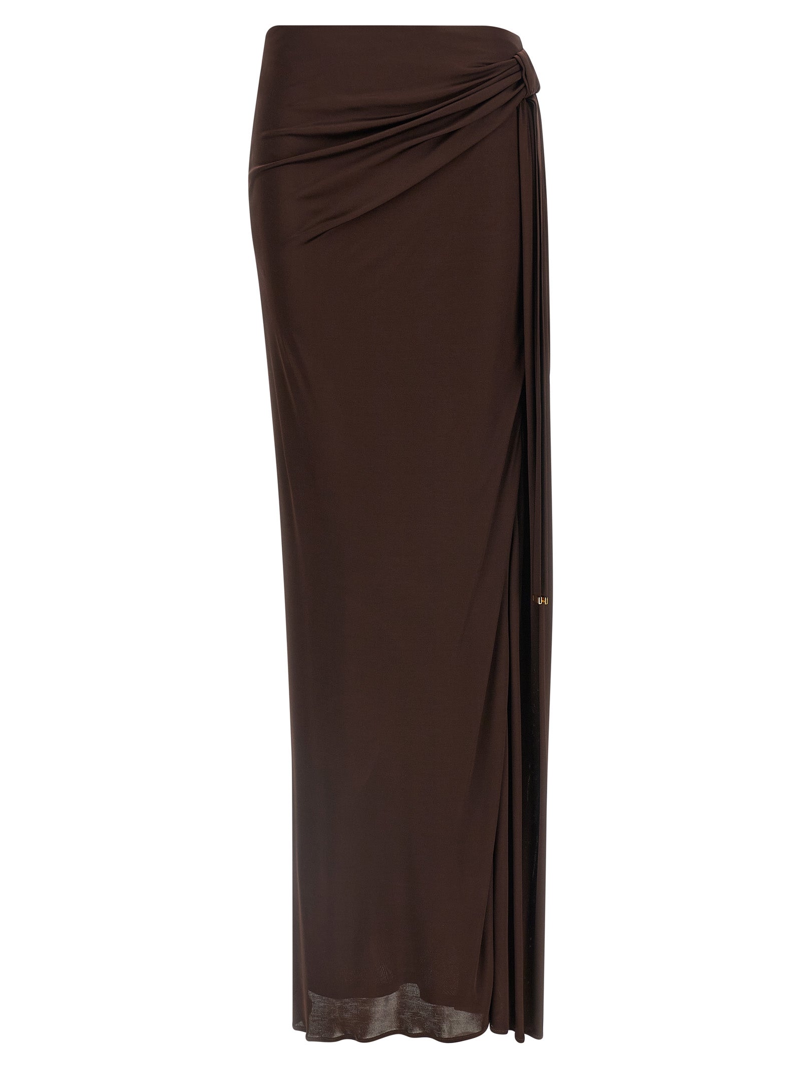 Elisabetta Franchi Brauner Minirock aus Viskose