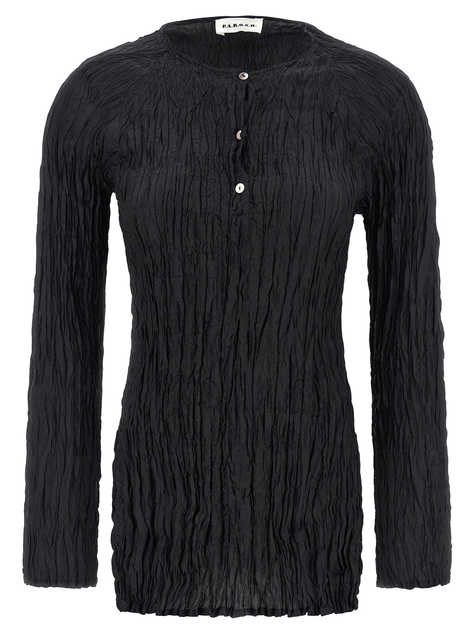 P.A.R.O.S.H. Schwarze Seidenbluse
