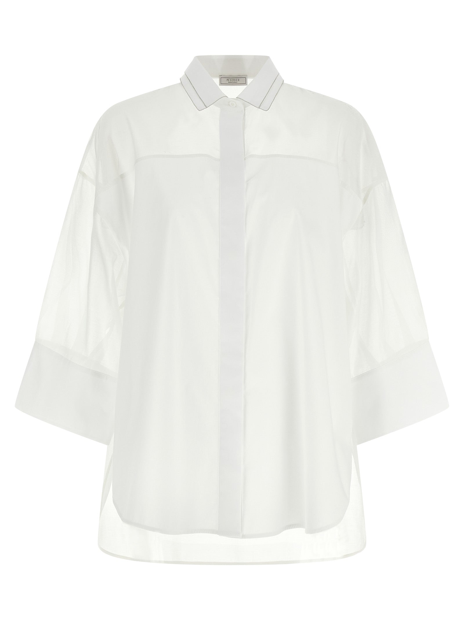 Peserico Weiße Baumwollbluse