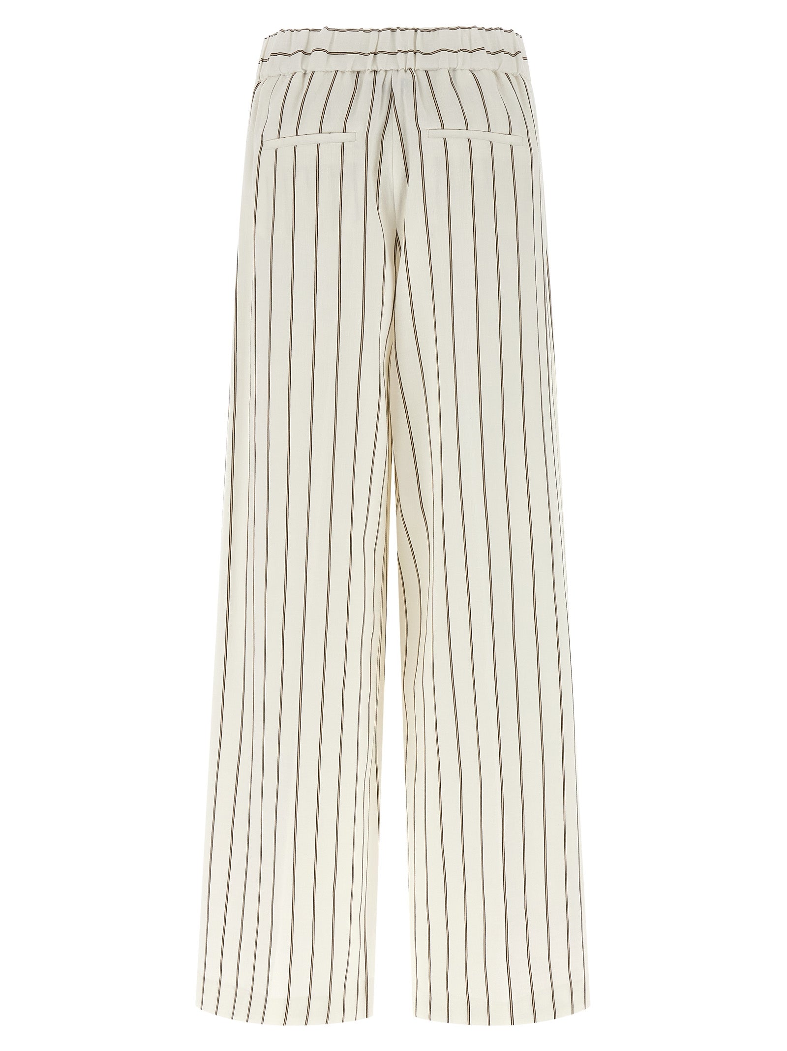 Peserico Weiße Leinen-Freizeithose