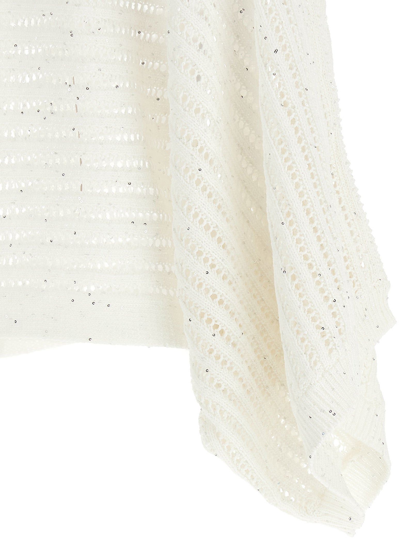 Peserico Weißer Strickcardigan aus Baumwolle