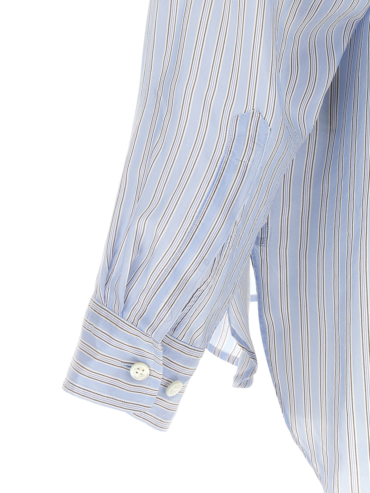 Dries Van Noten Blaue Kupferbluse