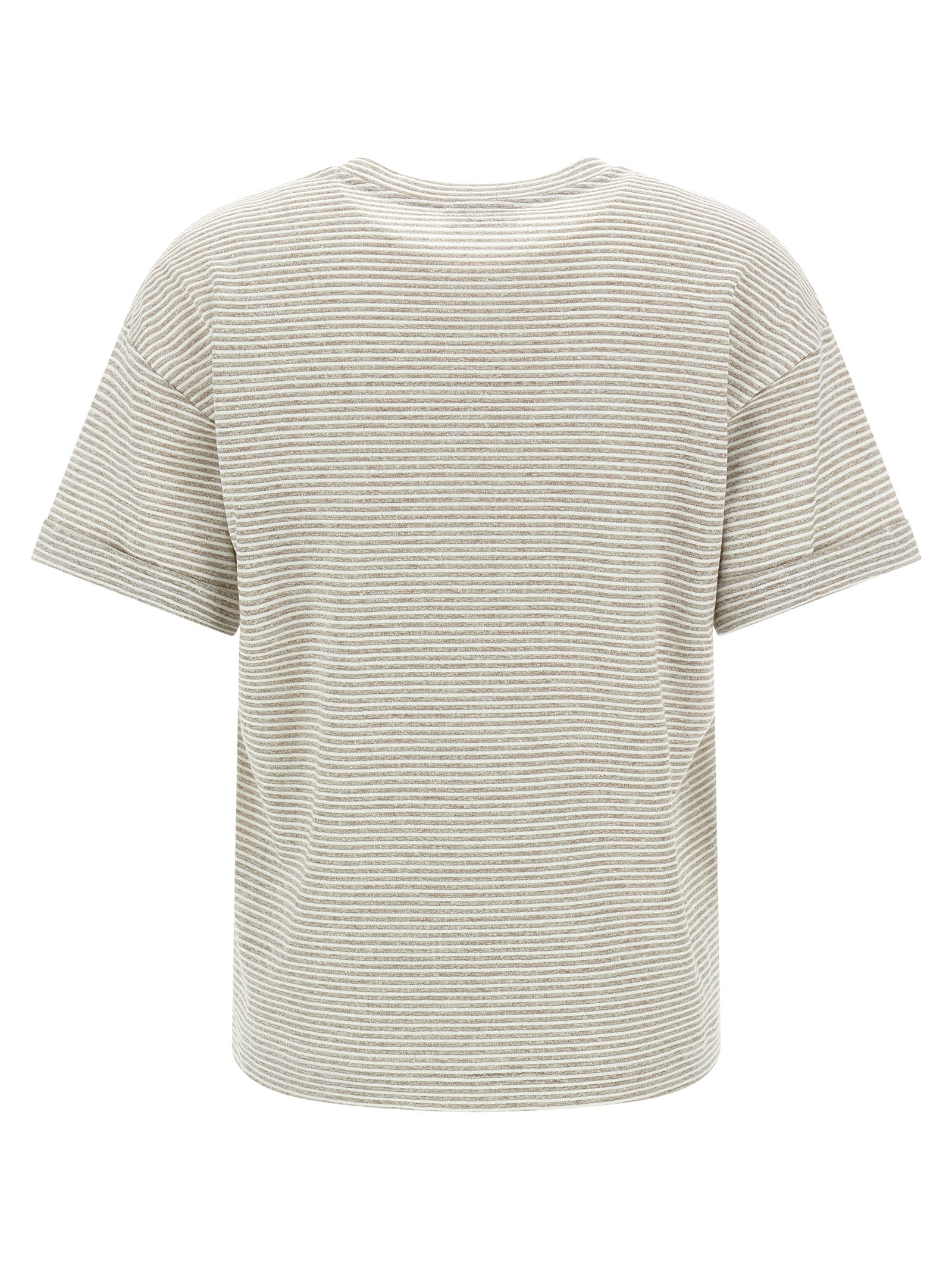 Peserico Beige Leinen-T-Shirt