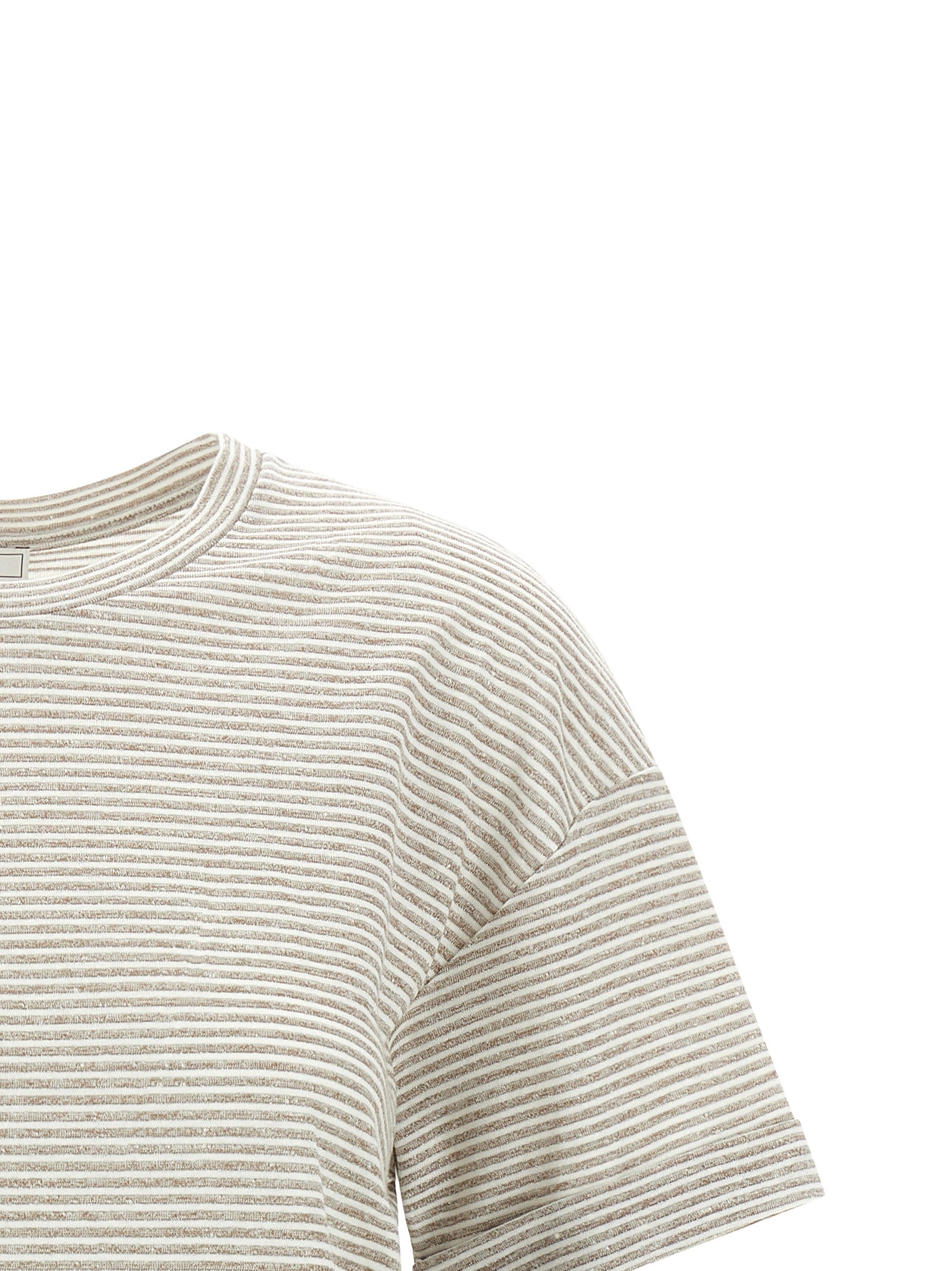 Peserico Beige Leinen-T-Shirt