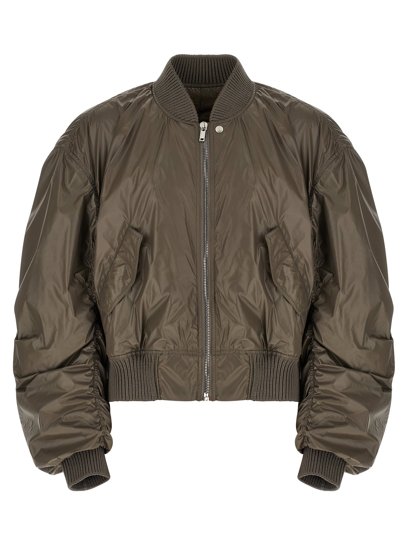 Rick Owens Grauer Nylon-Bomber