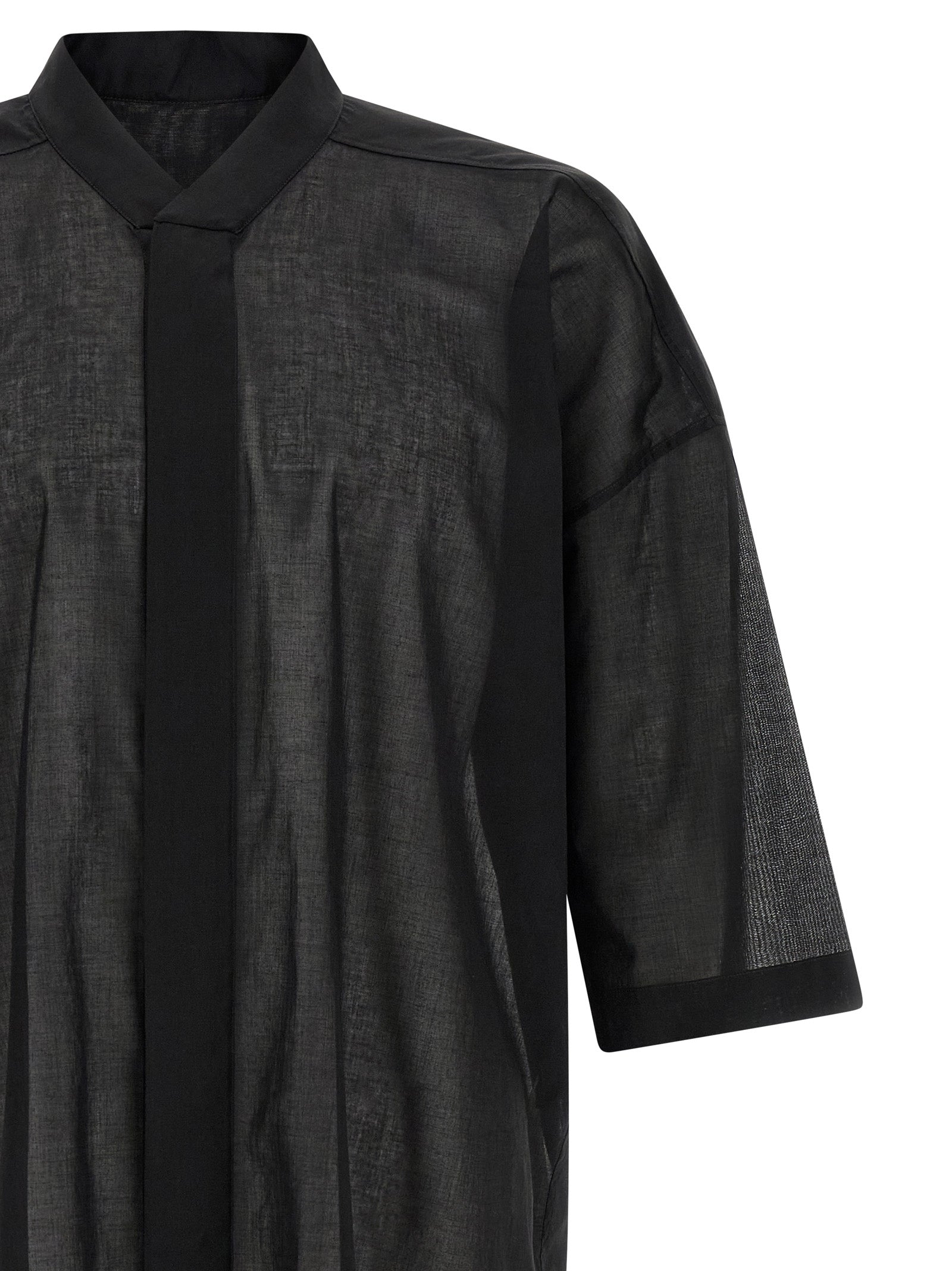 Rick Owens Schwarze Baumwollbluse