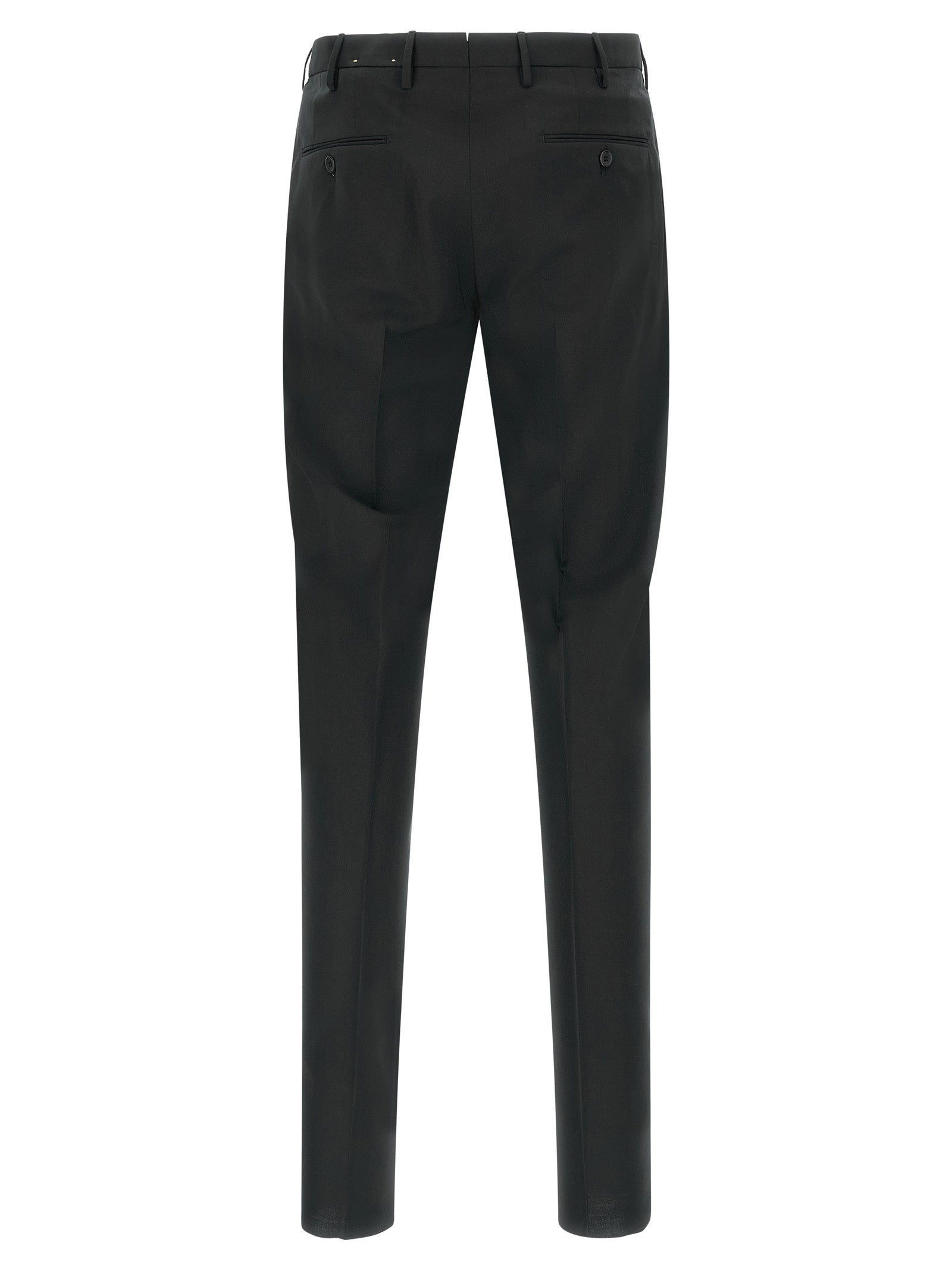 Incotex Schwarze Hose aus reiner Schurwolle