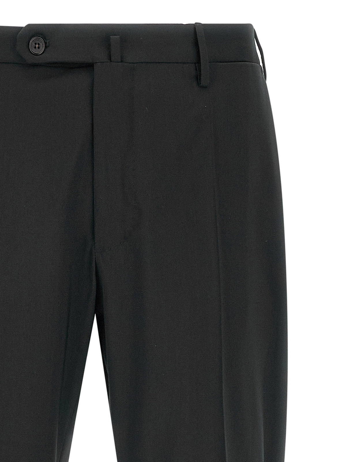 Incotex Schwarze Hose aus reiner Schurwolle