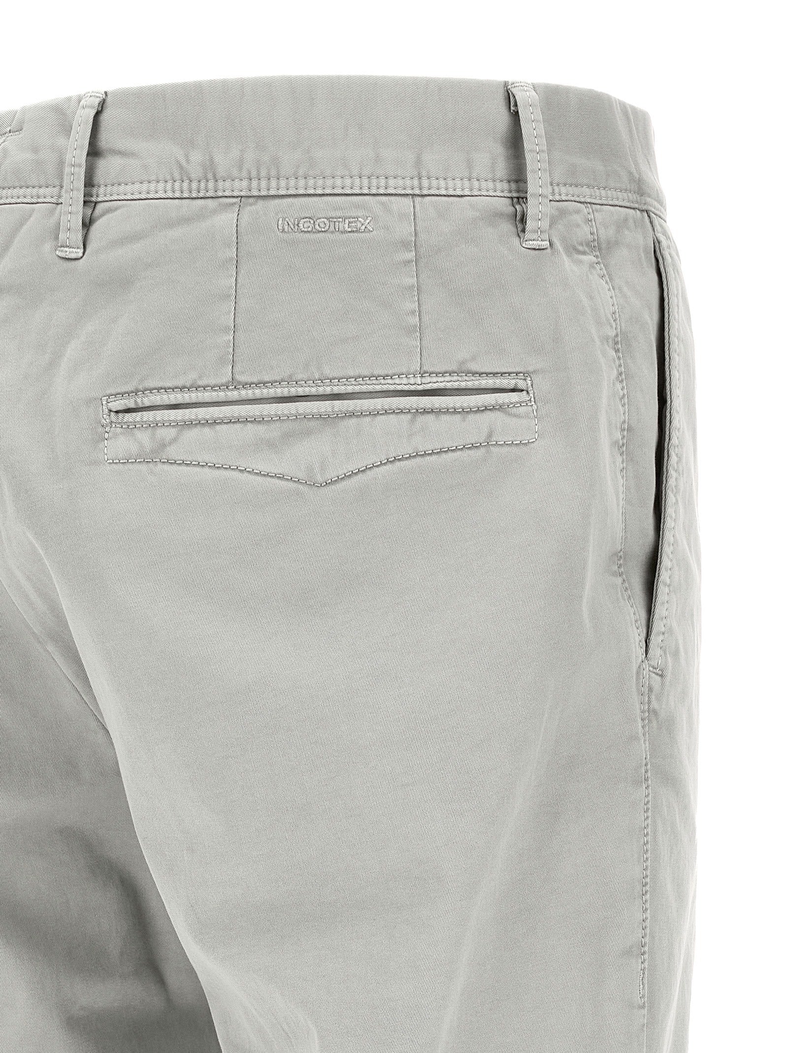 Incotex Graue Baumwoll-Freizeithose