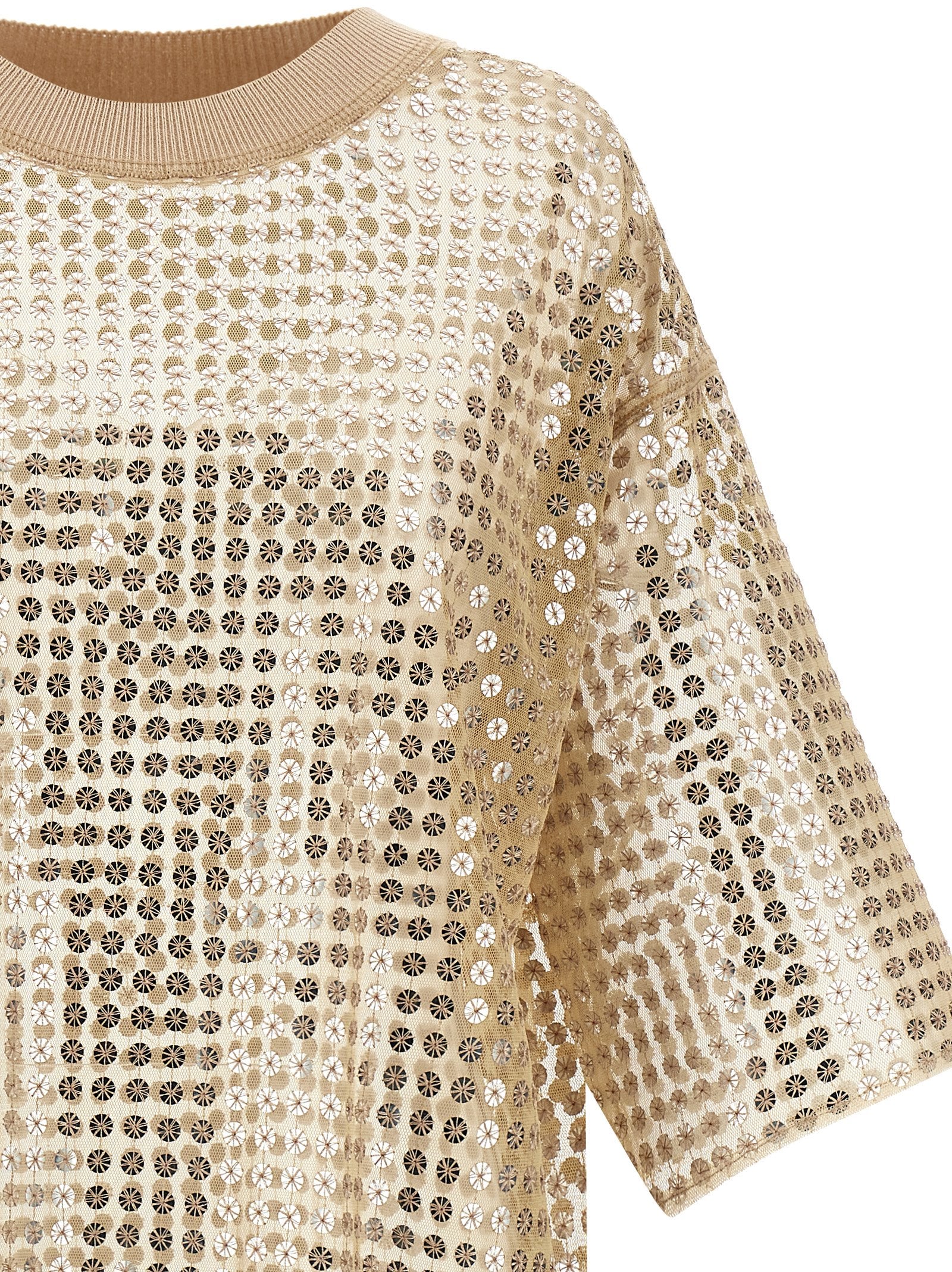 Fabiana Filippi Kurzes Kleid aus beigem Polyester