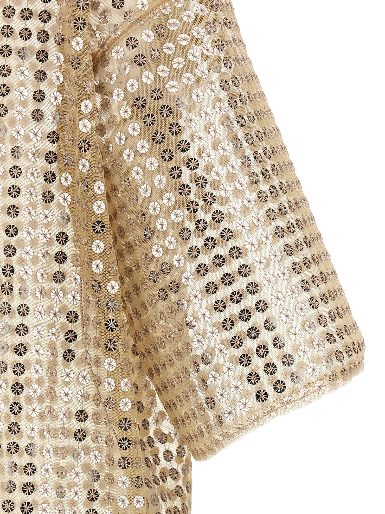 Fabiana Filippi Kurzes Kleid aus beigem Polyester