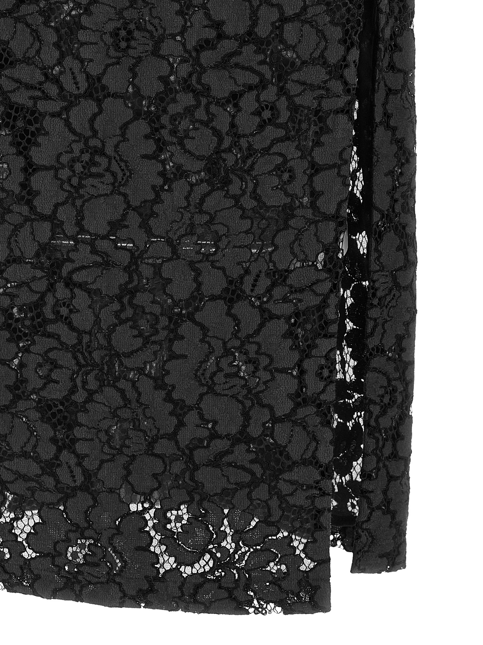 PINKO Schwarzes Baumwoll-Midikleid
