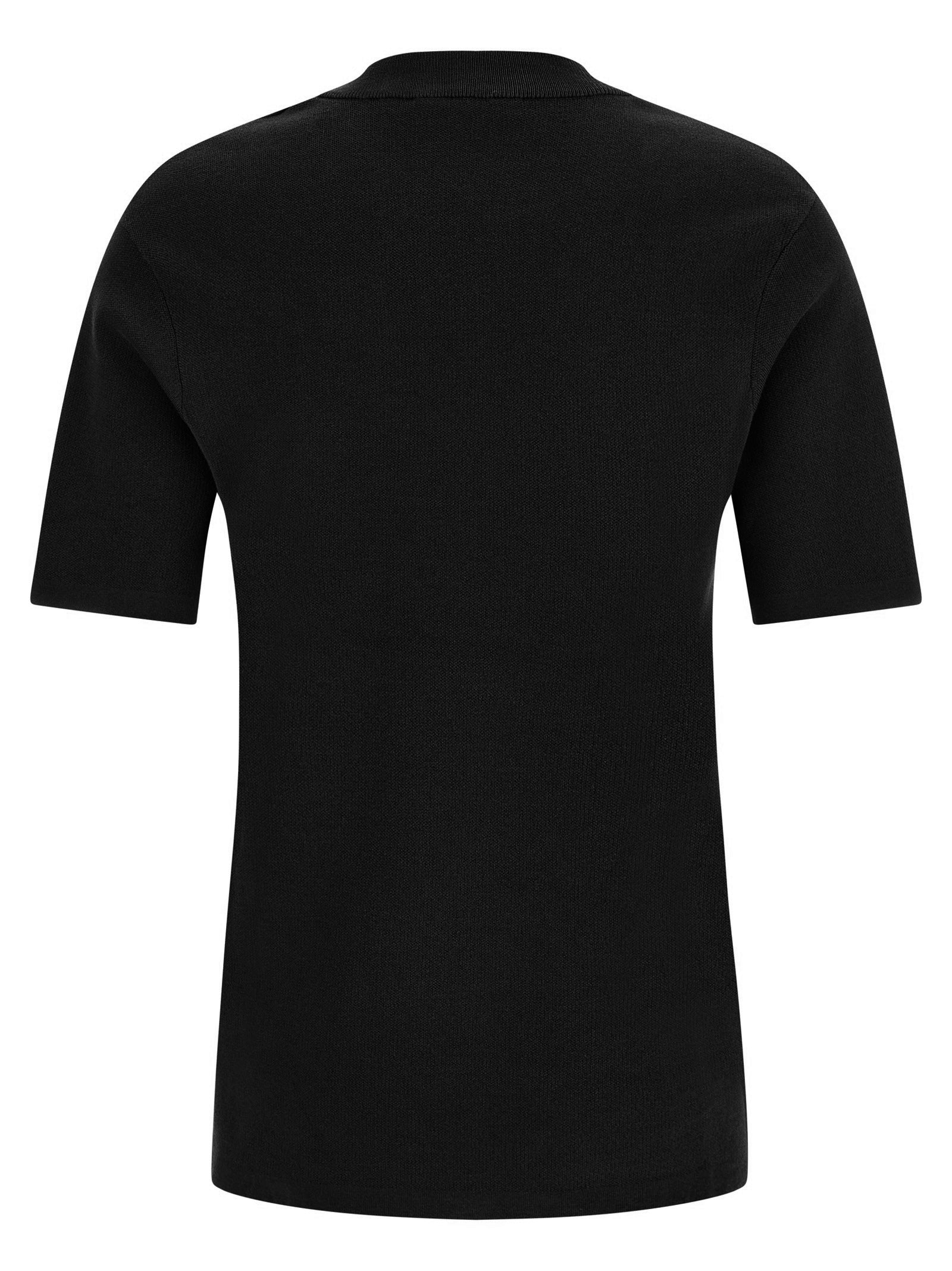 Entire Studios Schwarzes Baumwoll-T-Shirt