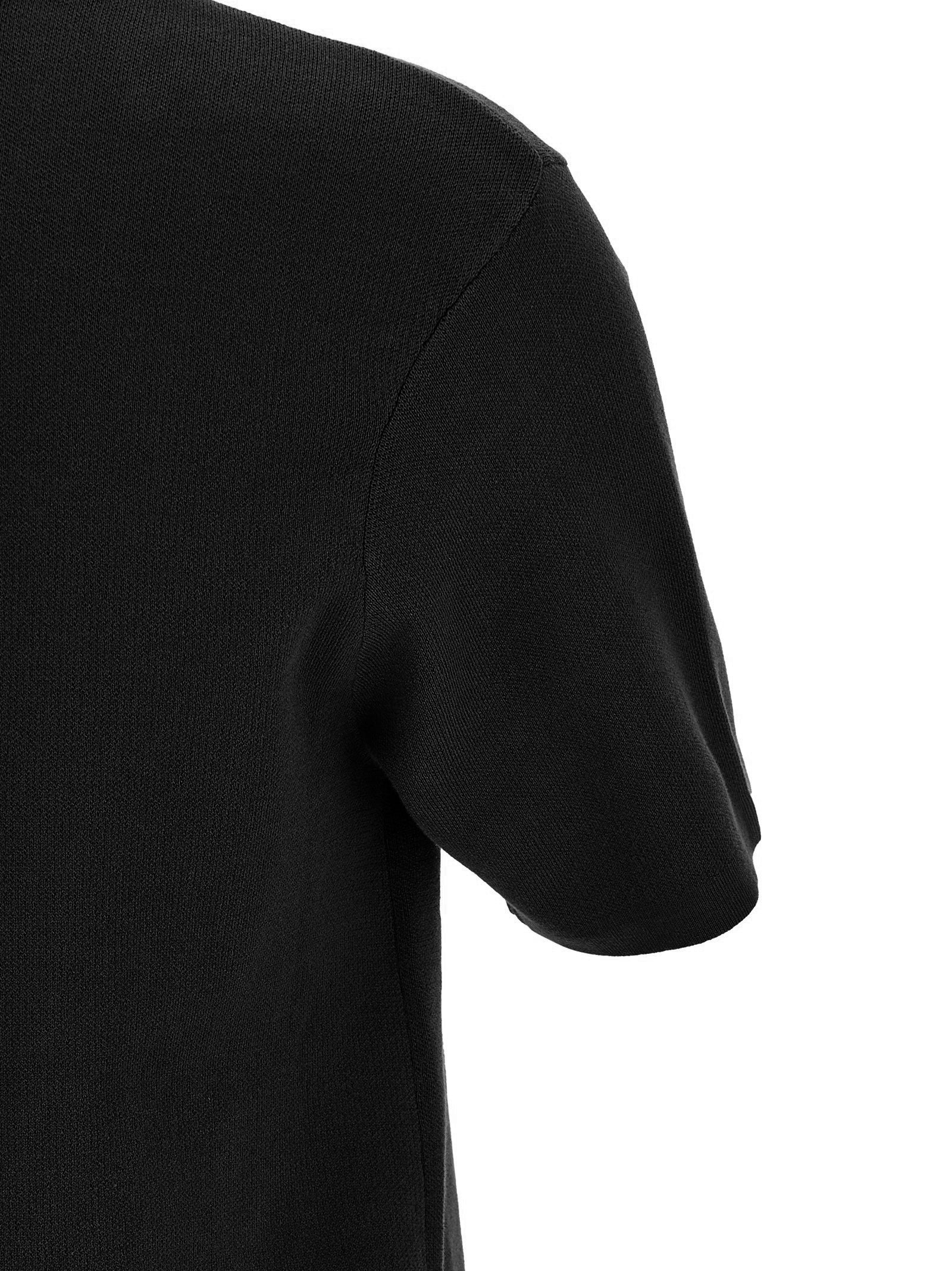 Entire Studios Schwarzes Baumwoll-T-Shirt