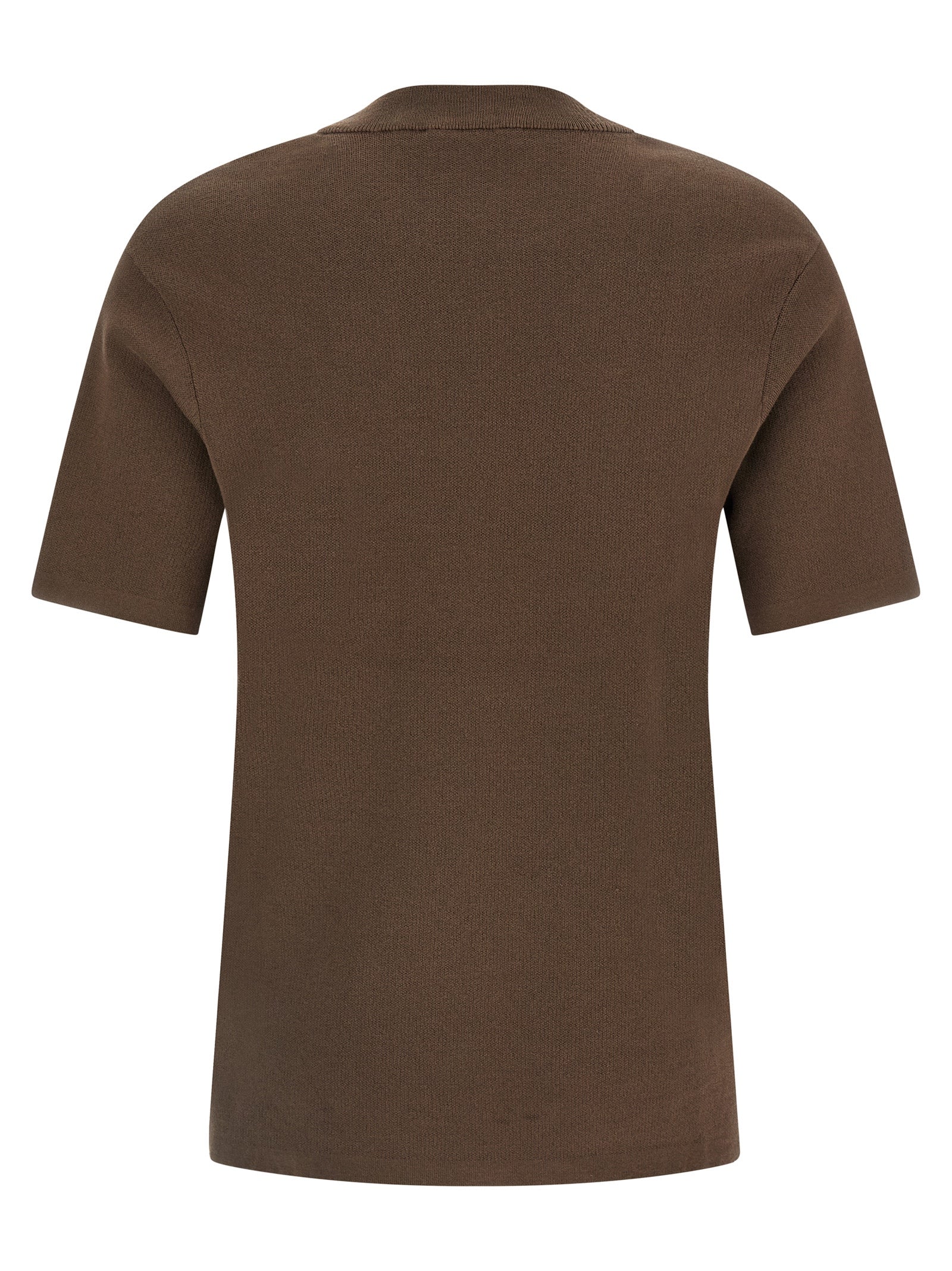Entire Studios Braunes Baumwoll-T-Shirt