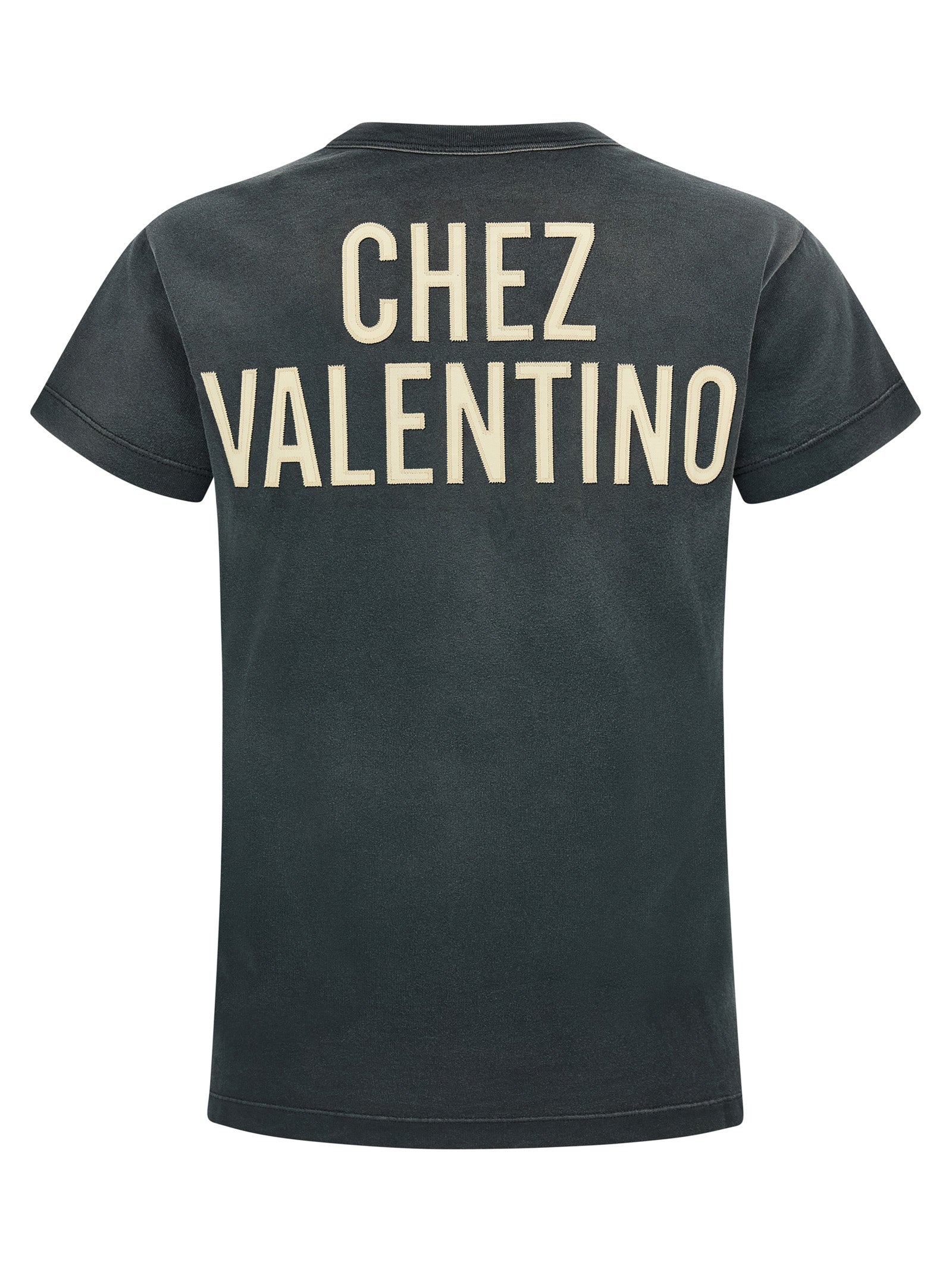 Valentino Garavani Graues Baumwoll-T-Shirt