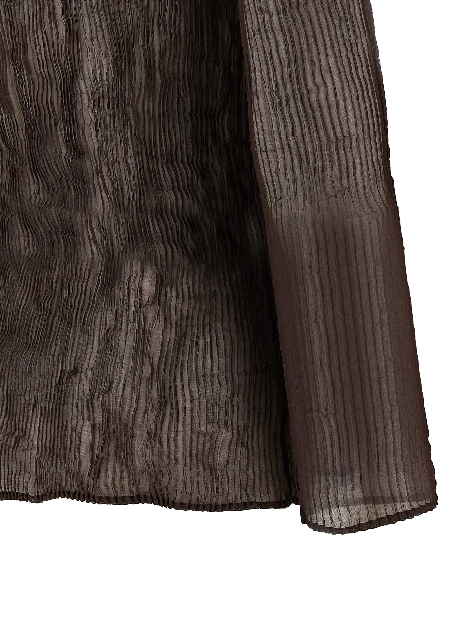 Issey Miyake Braunes Hemd aus Polyester
