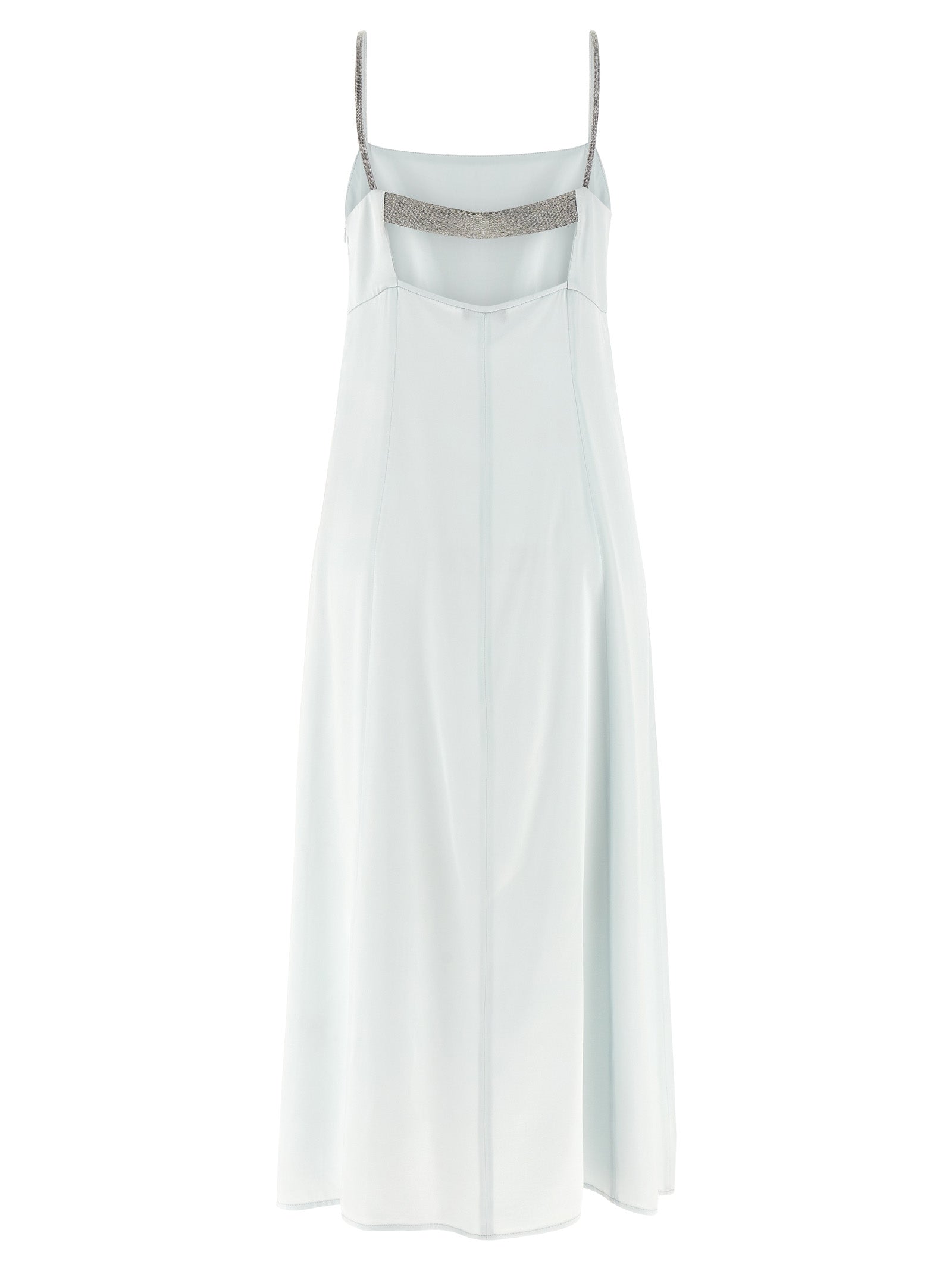 Peserico Blaues Viskose-Maxikleid