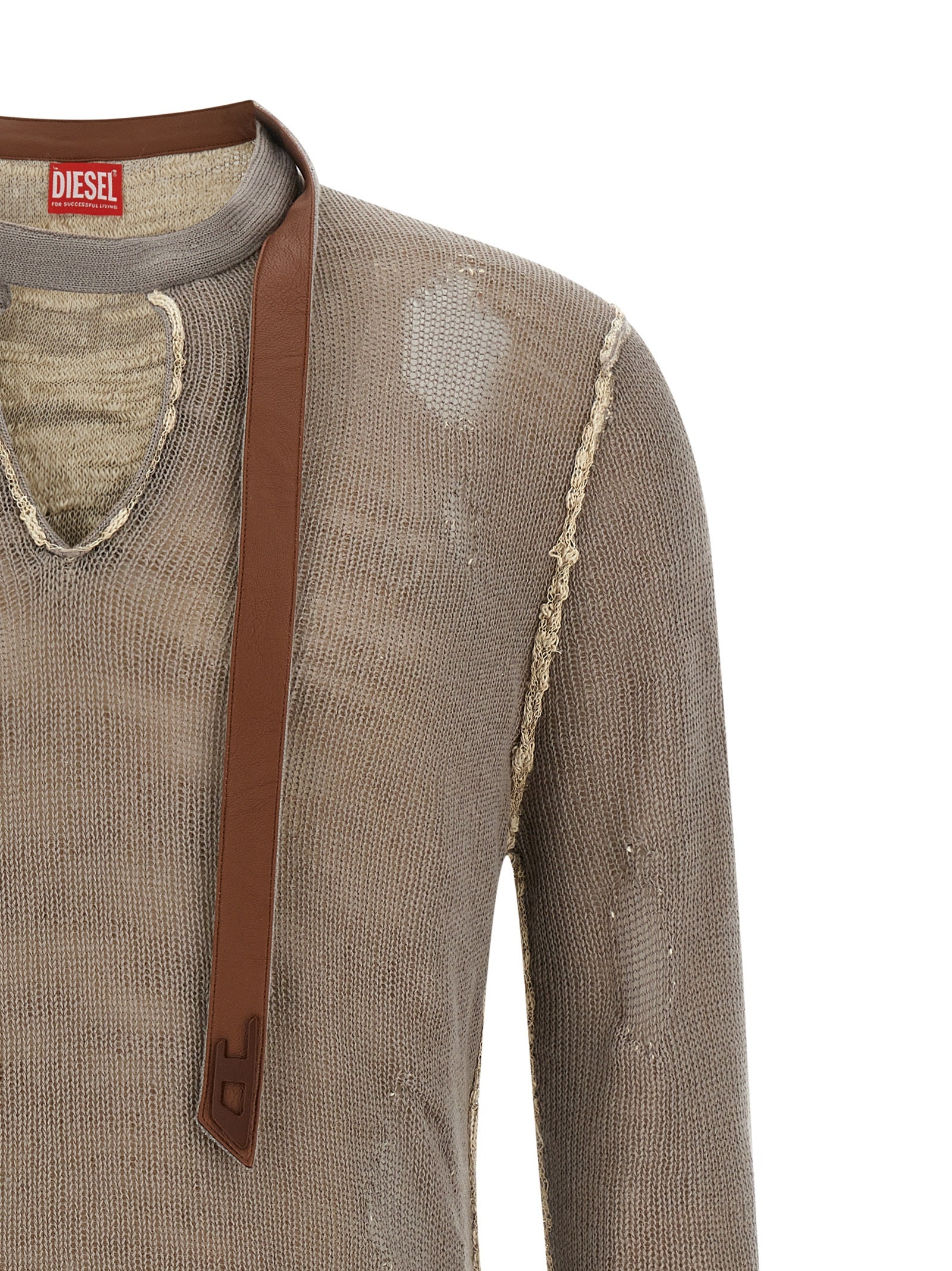 Diesel Grauer Baumwollcardigan