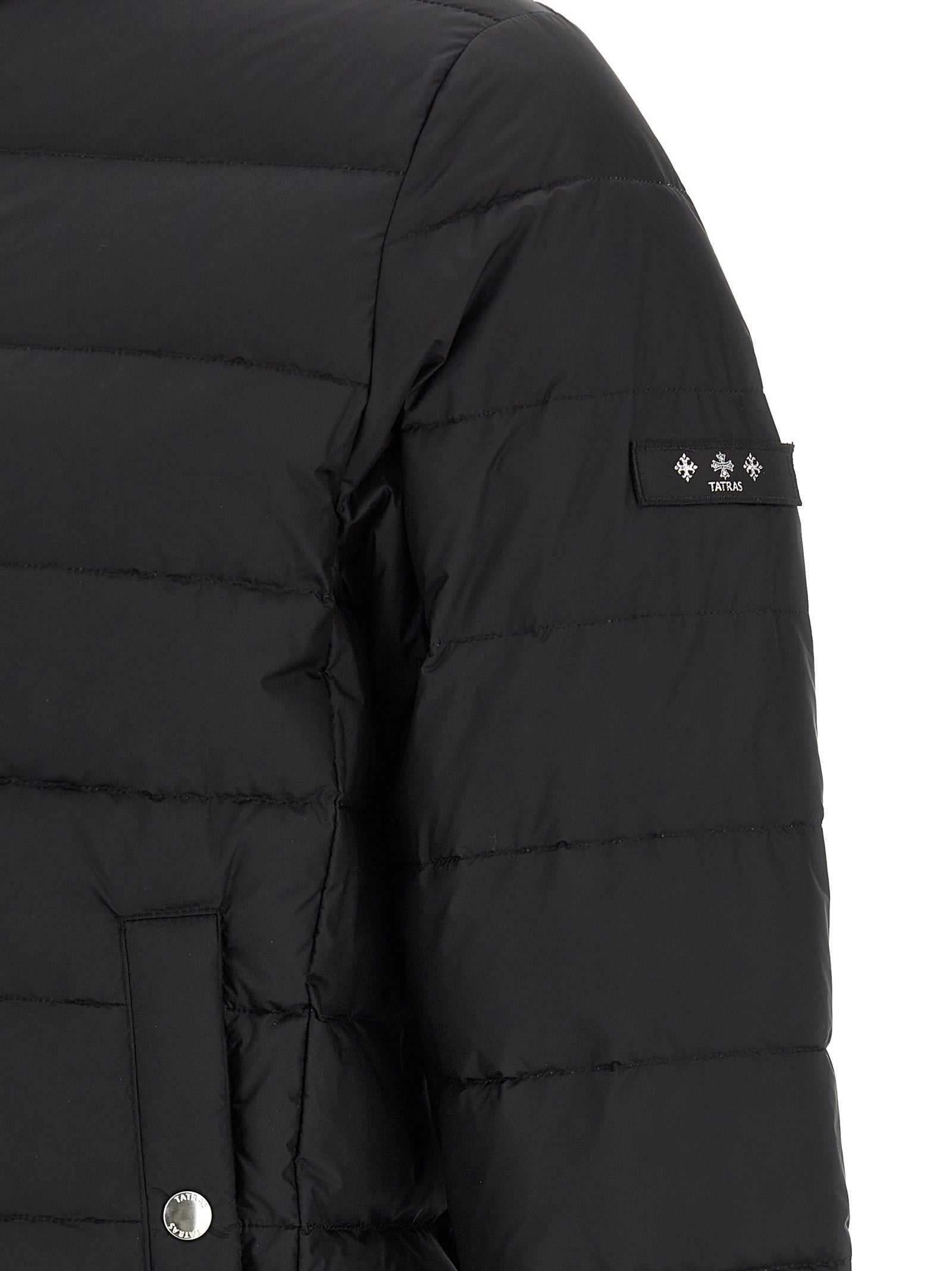 Tatras Schwarze Nylonjacke und Mantel