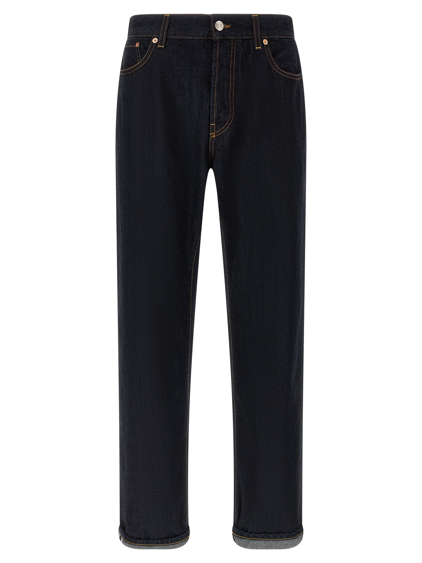 Department 5 Blaue Jeans aus Baumwolle im geraden Schnitt