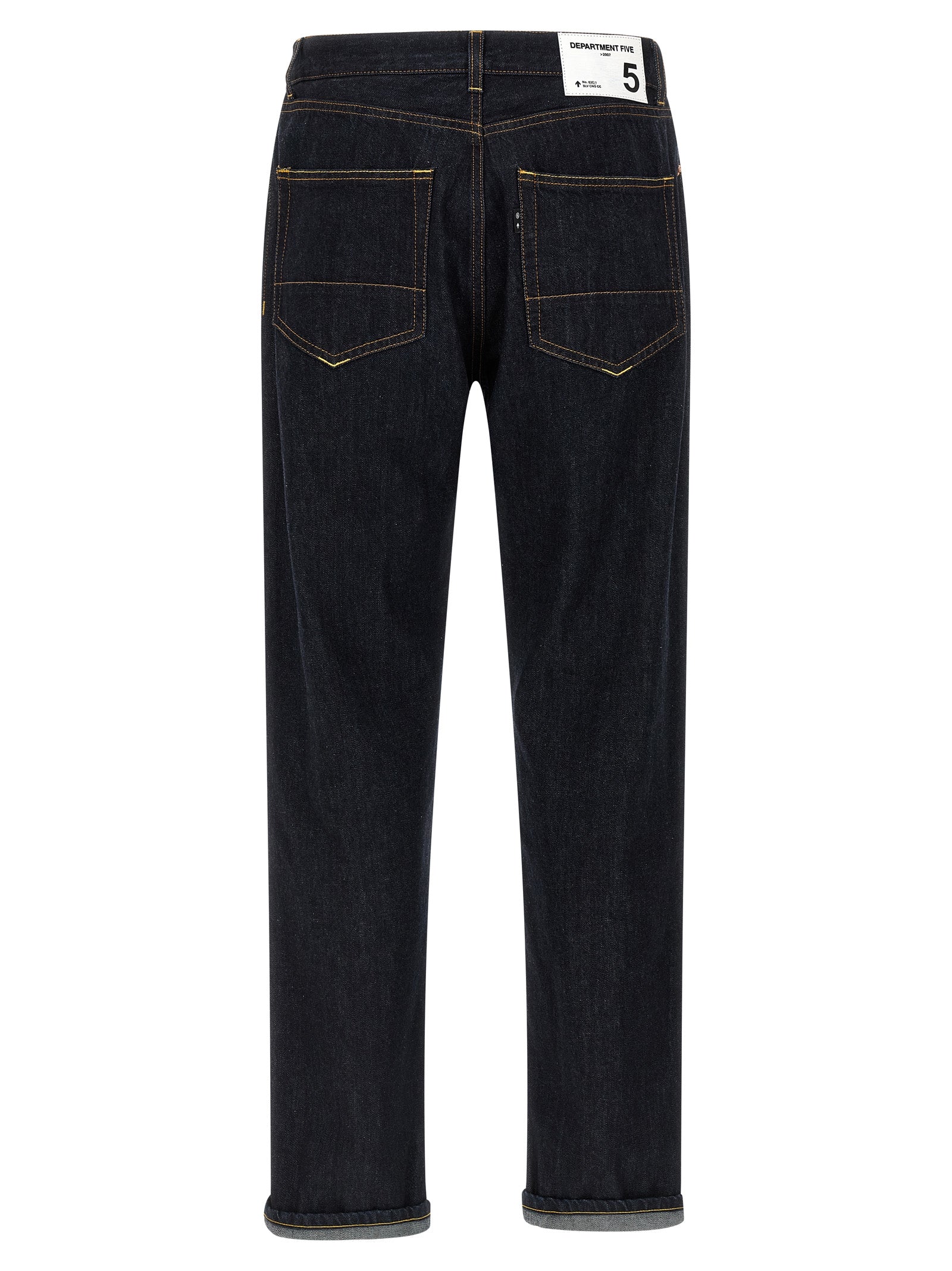 Department 5 Blaue Jeans aus Baumwolle im geraden Schnitt