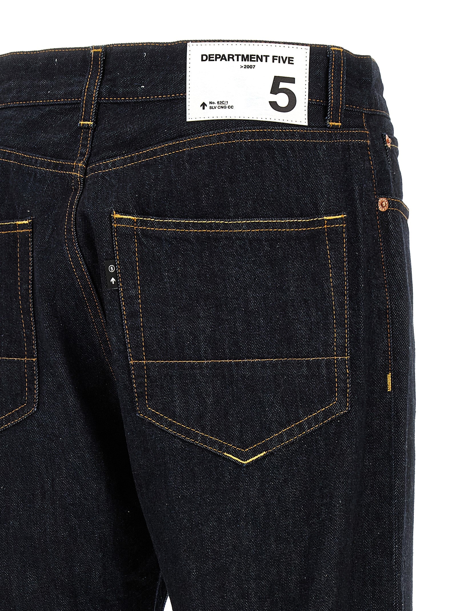 Department 5 Blaue Jeans aus Baumwolle im geraden Schnitt
