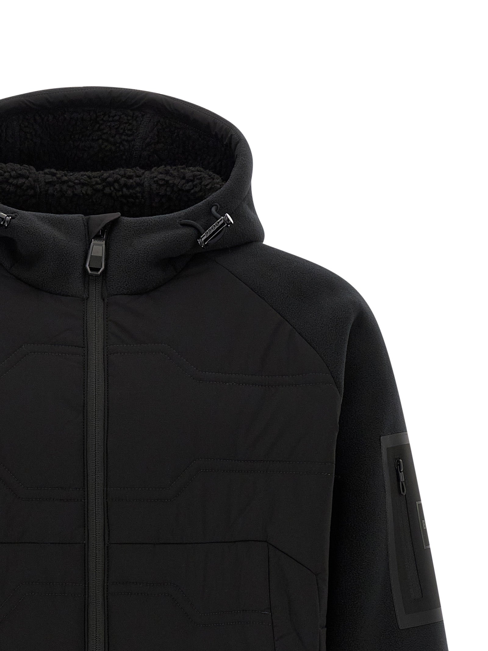 Hugo Boss Schwarze Shell-Jacke aus Polyester