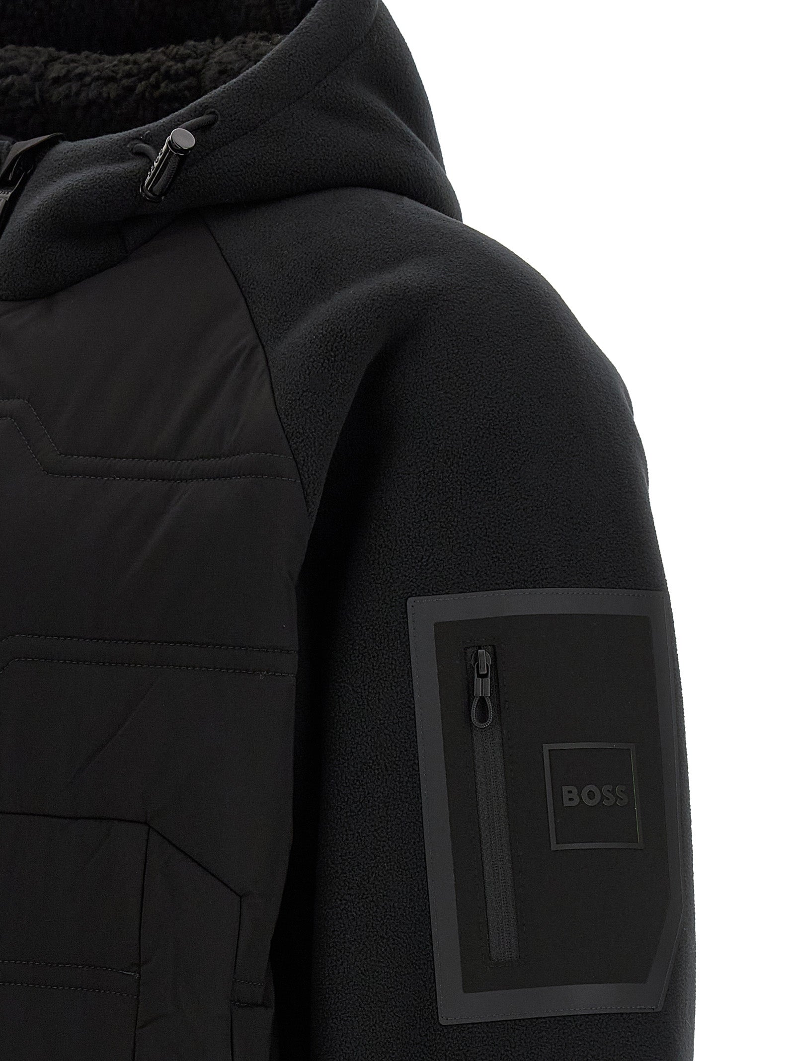 Hugo Boss Schwarze Shell-Jacke aus Polyester