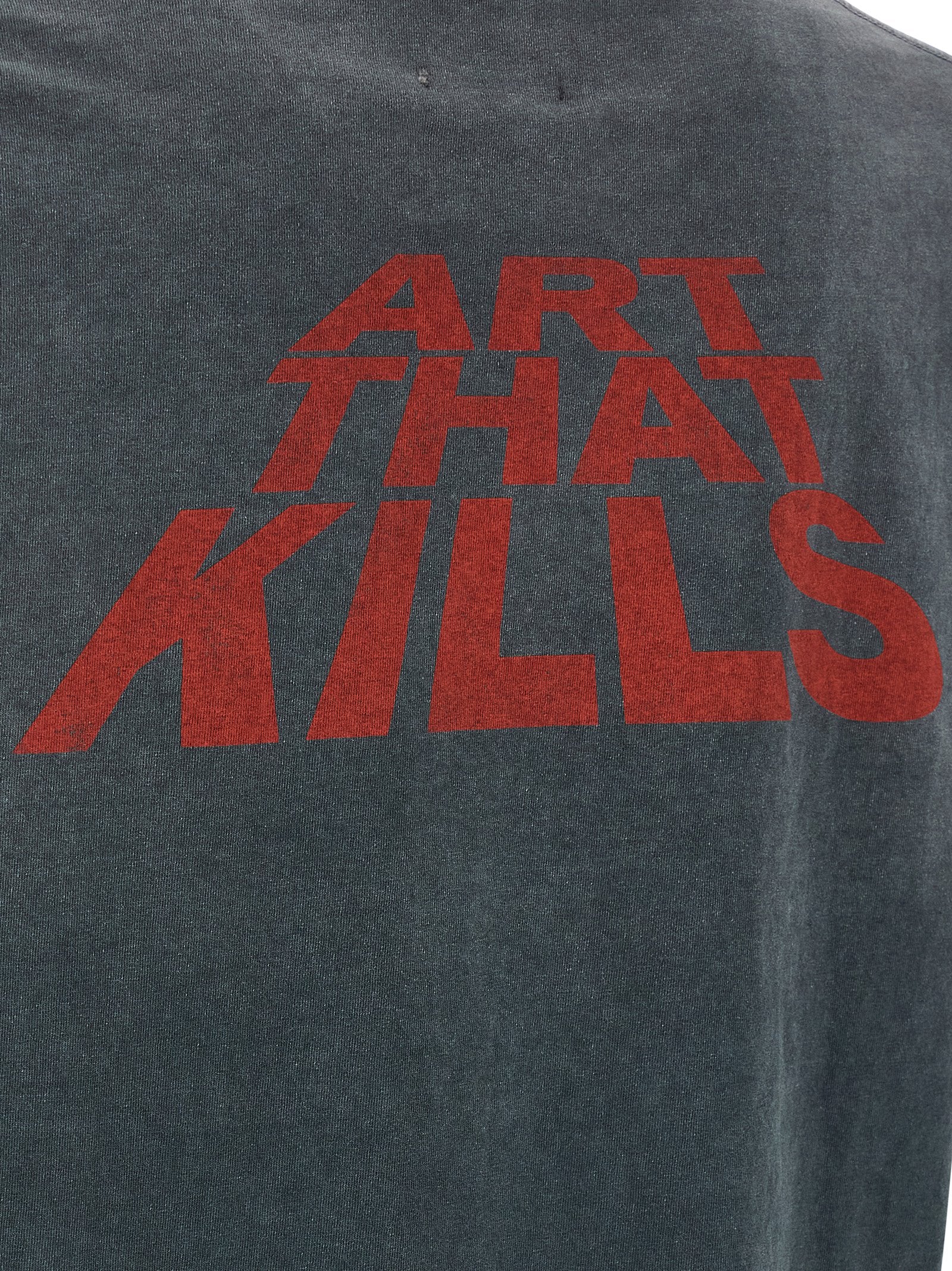 GALLERY DEPT. Schwarzes Baumwoll-T-Shirt