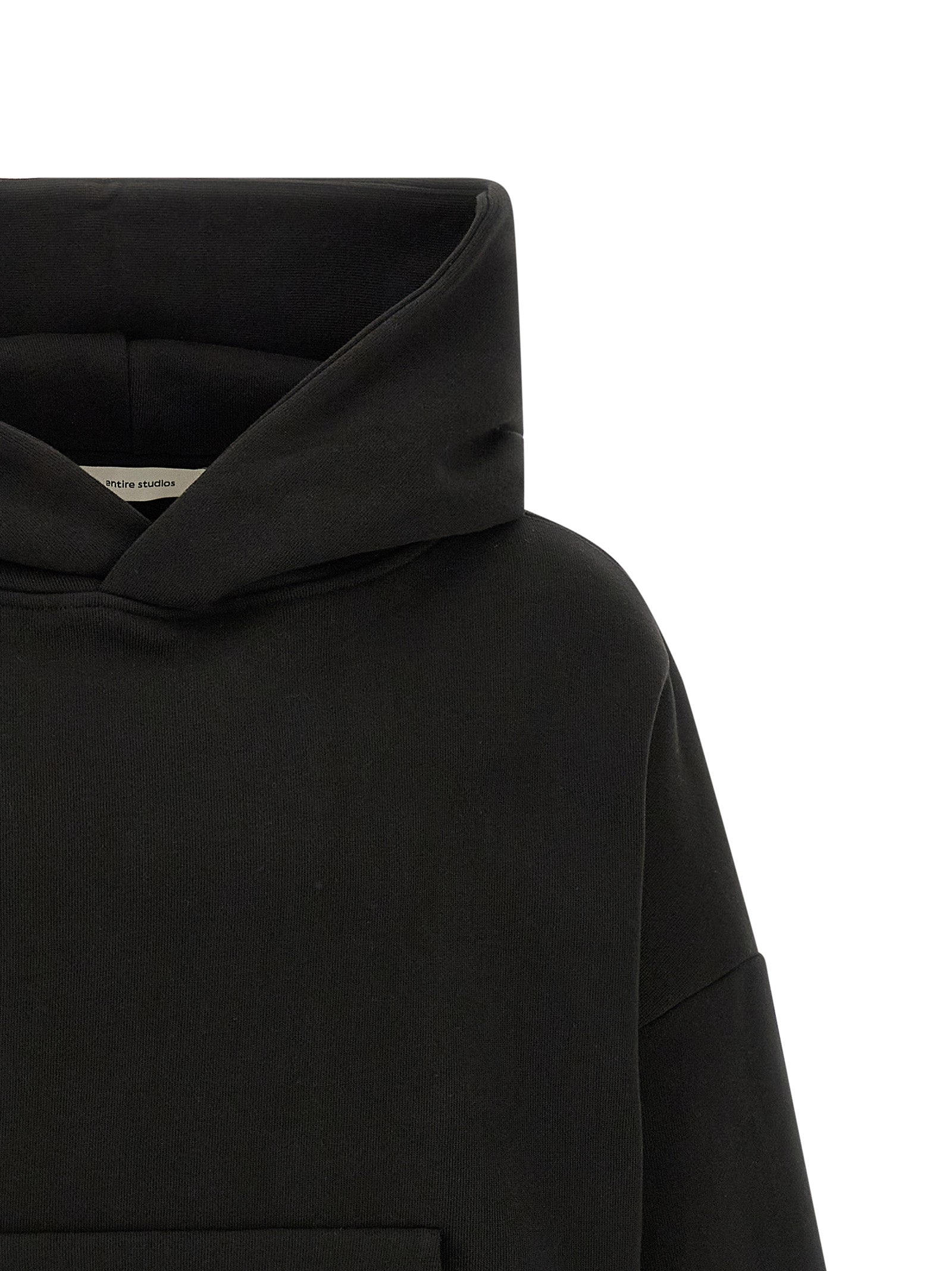 Entire Studios Schwarzer Baumwoll-Sweatshirt