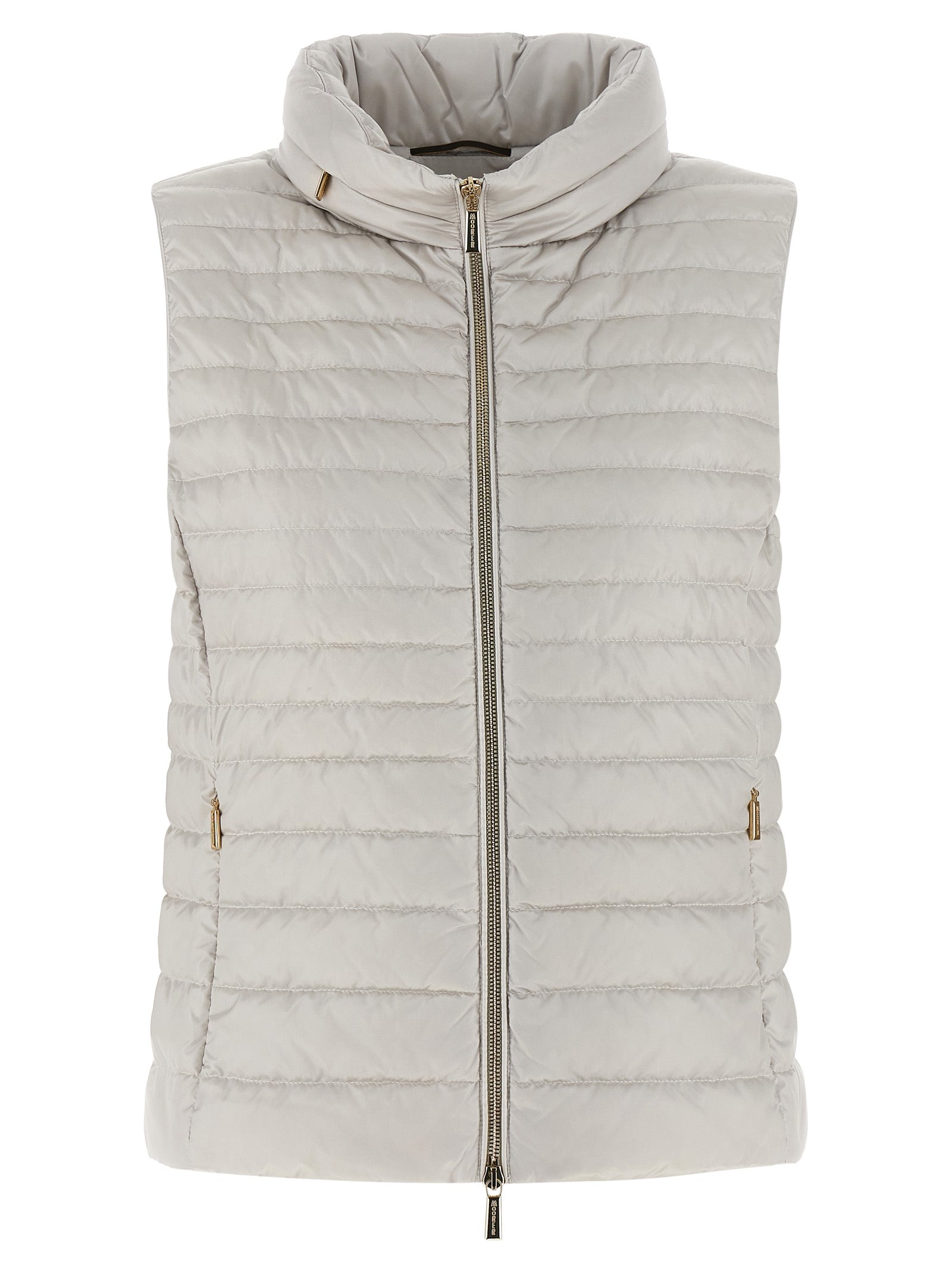 MooRER Beige Polyester Ärmellose Jacke