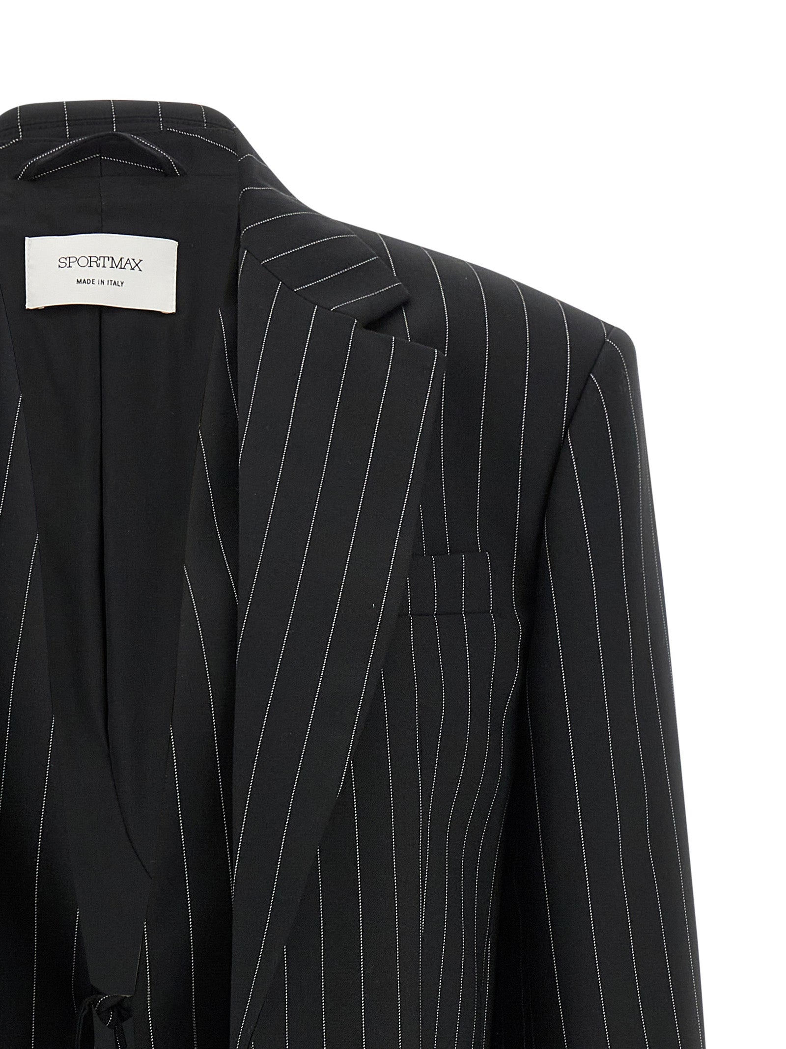 Sportmax Schwarzer Wollblazer