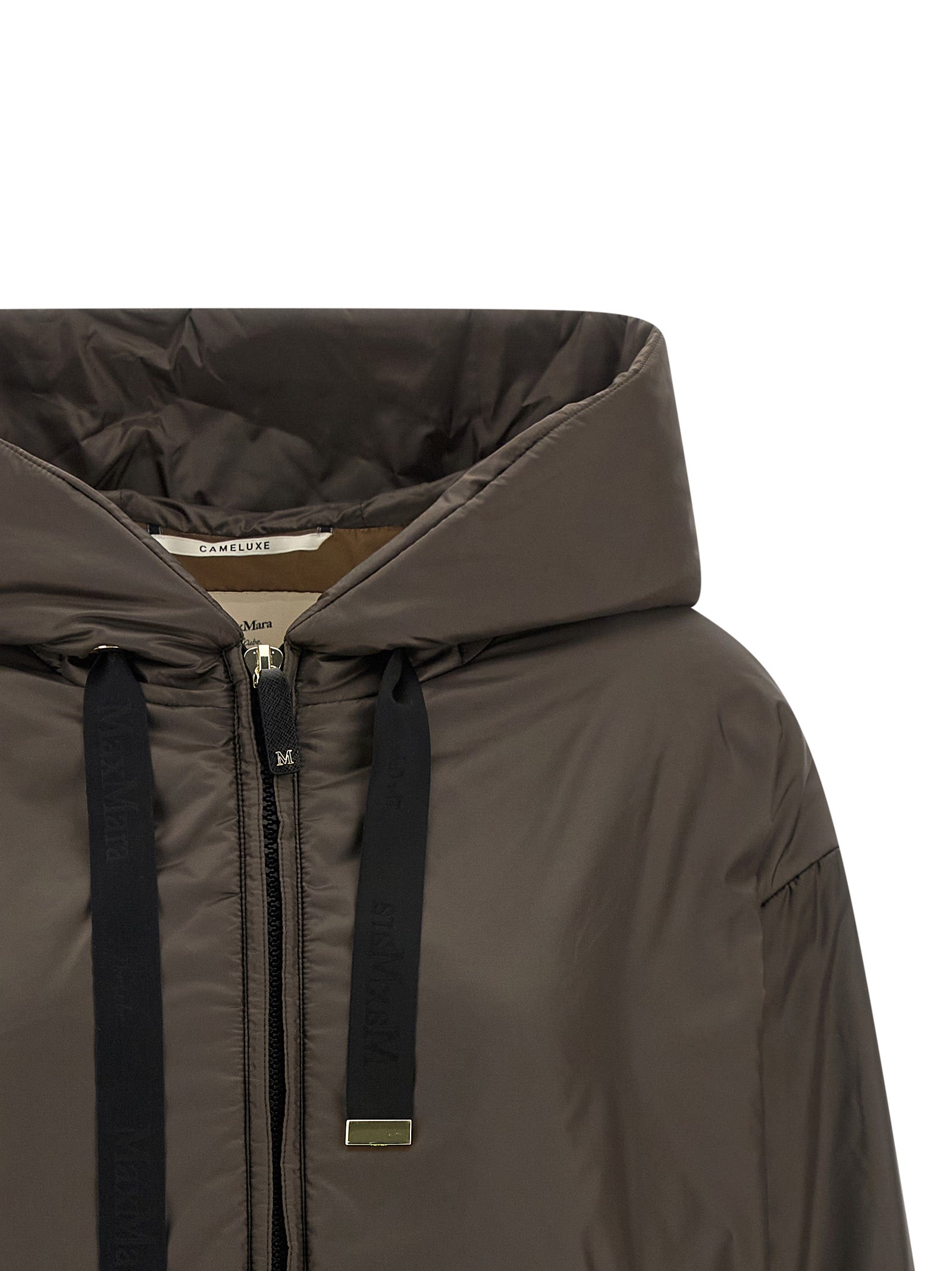Max Mara Braune Shell-Jacke aus Polyester
