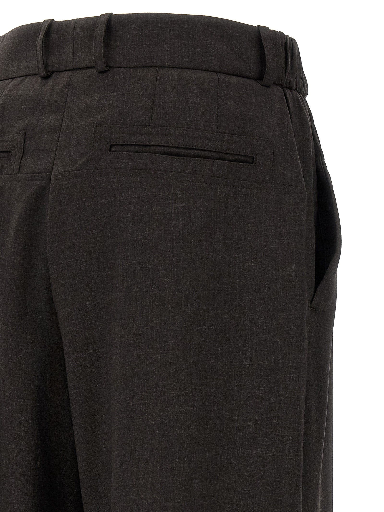 Kiko Kostadinov Braune Hose aus reiner Schurwolle