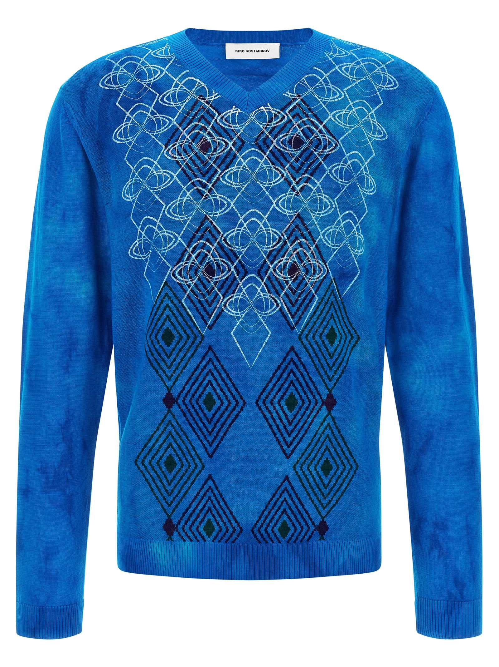 Kiko Kostadinov Blauer Wollcardigan