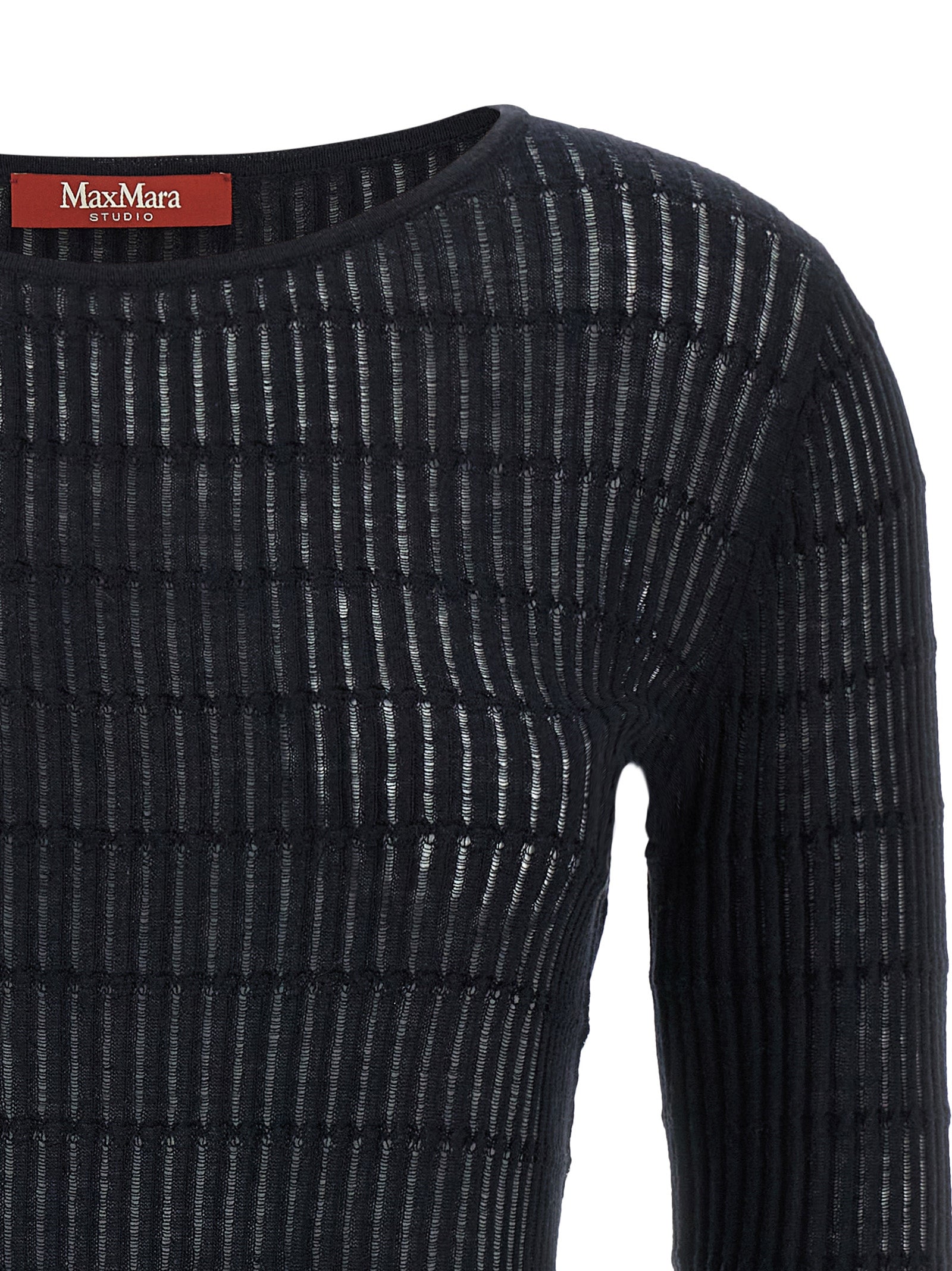 Max Mara Blauer Seiden-Cardigan