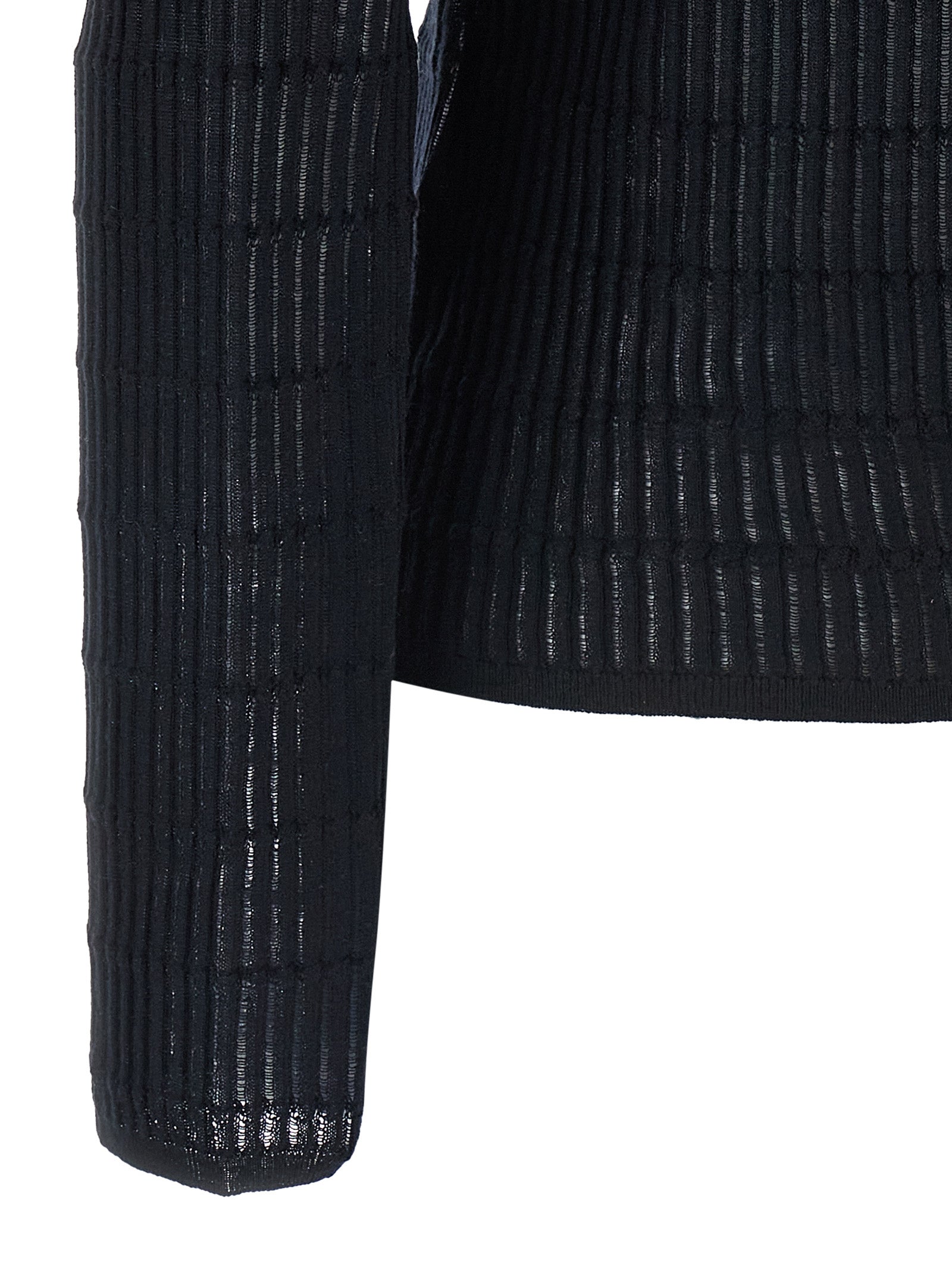 Max Mara Blauer Seiden-Cardigan